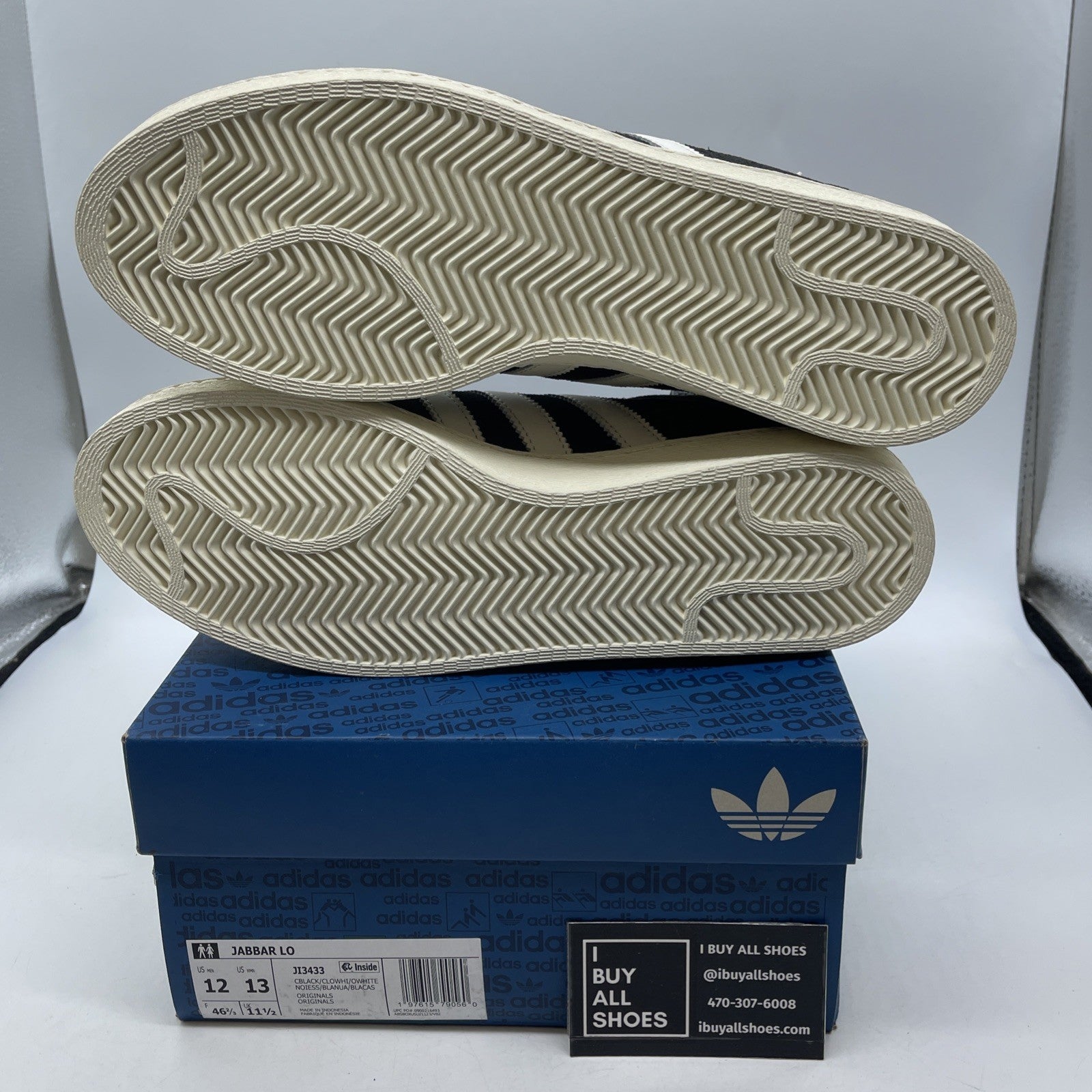 Size 12 - Adidas Jabbar Low Black White (JI3433)