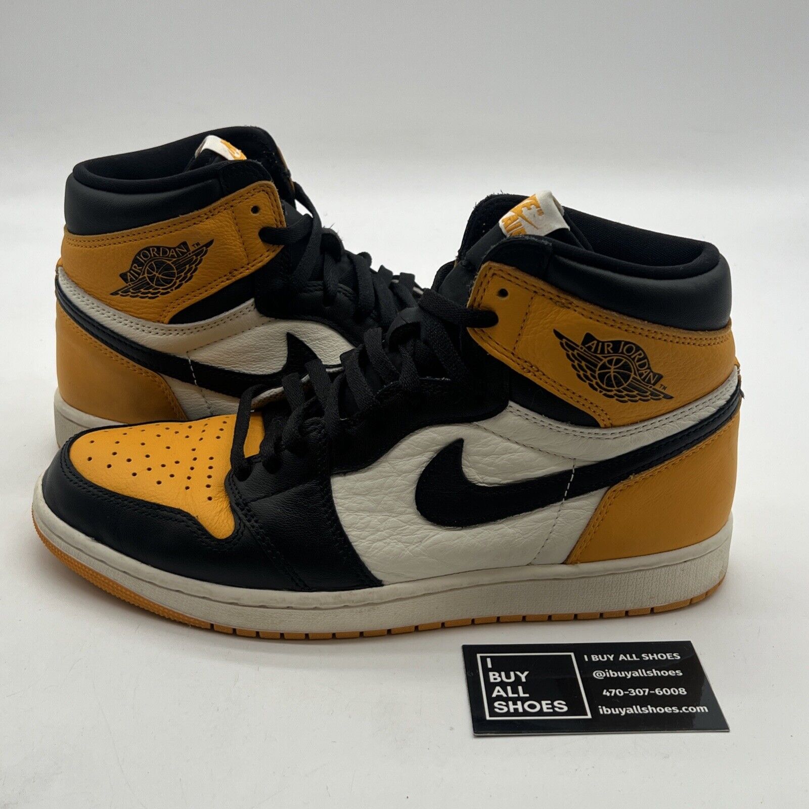 Size 10 - Air Jordan 1 Retro OG High Yellow Toe (555088-711)