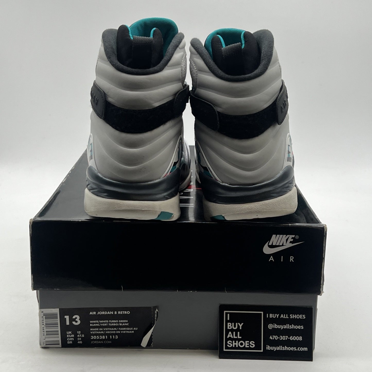 Size 13 - Air Jordan 8 Retro South Beach (305381-113)