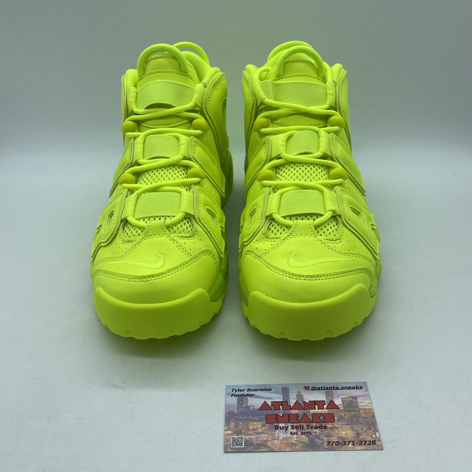 Size 8.5 - Nike Air More Uptempo '96 Volt Neon Yellow Leather (DX1790-700)