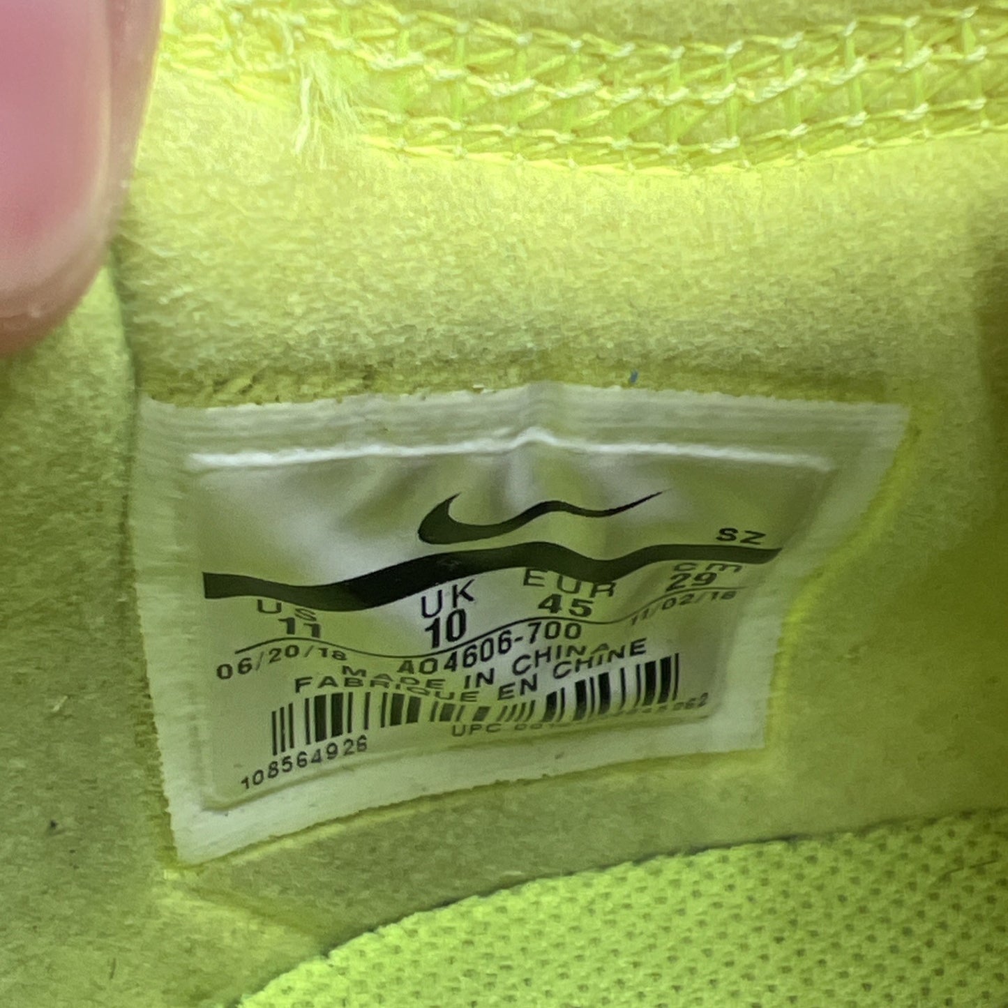 Size 11 - Nike Off-White x Air Force 1 Low Volt (AO4606-700)