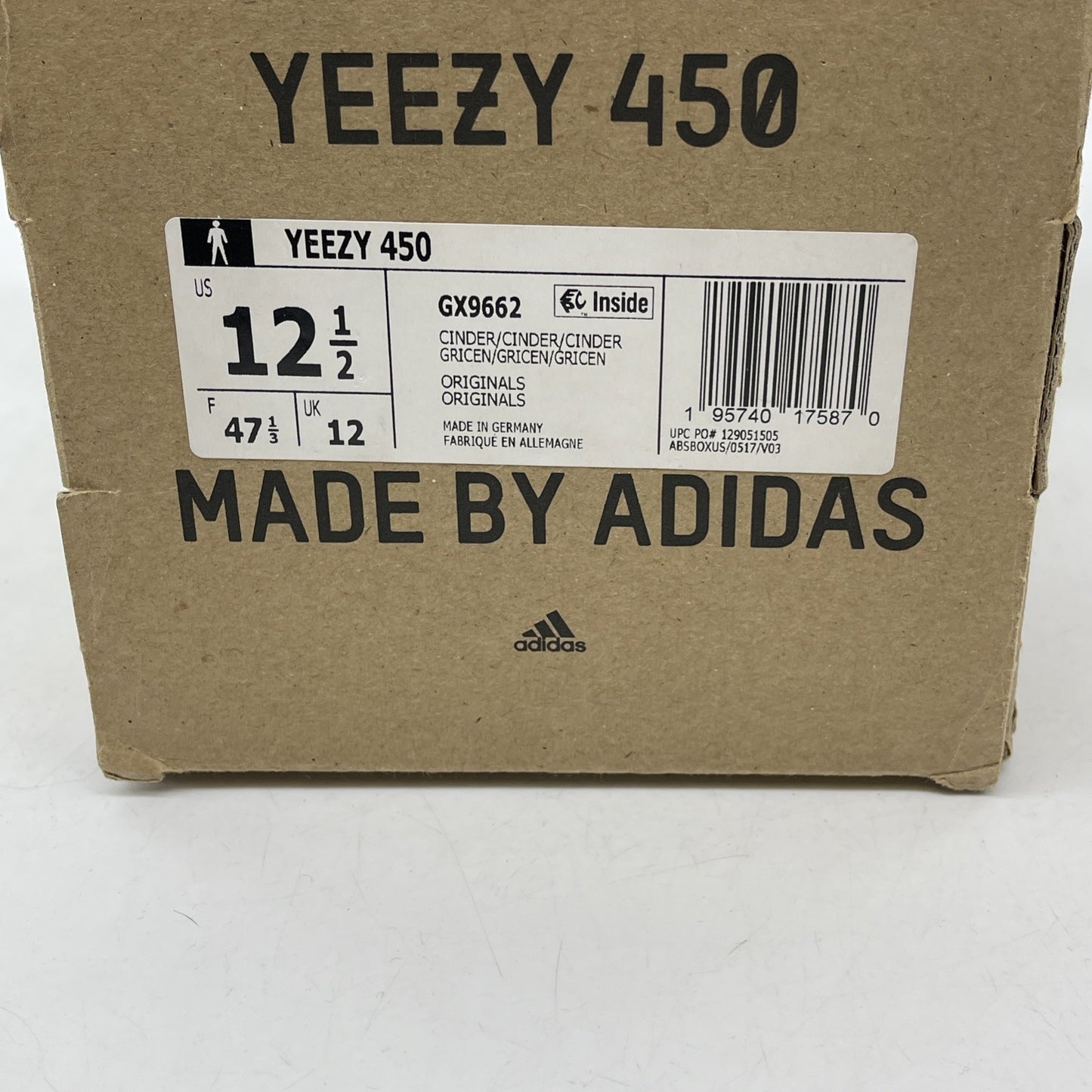 Size 12.5 - adidas Yeezy 450 Cinder Brown Suede (GX9662)