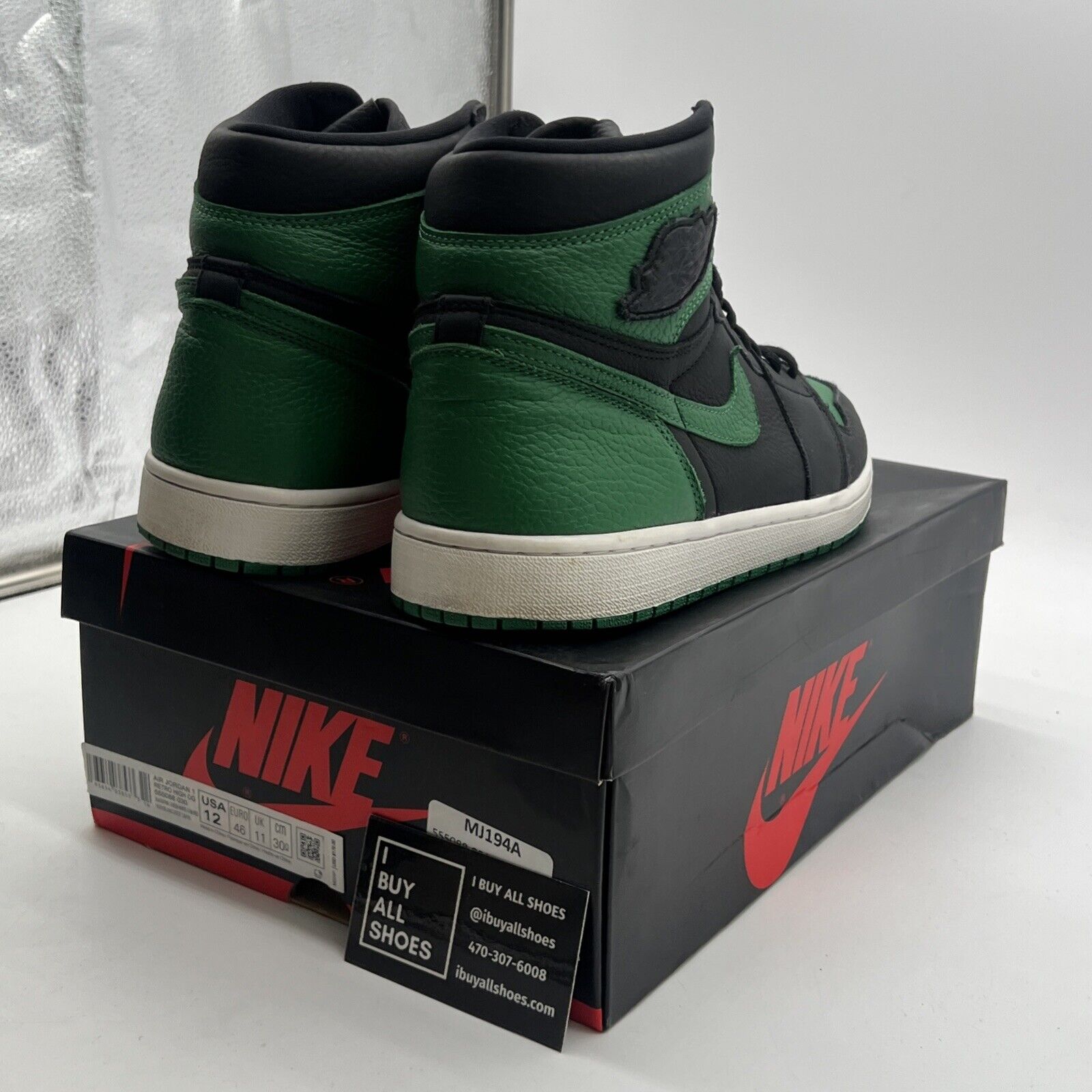 Size 12 - Air Jordan 1 Retro OG High Pine Green 2.0 (555088-030)