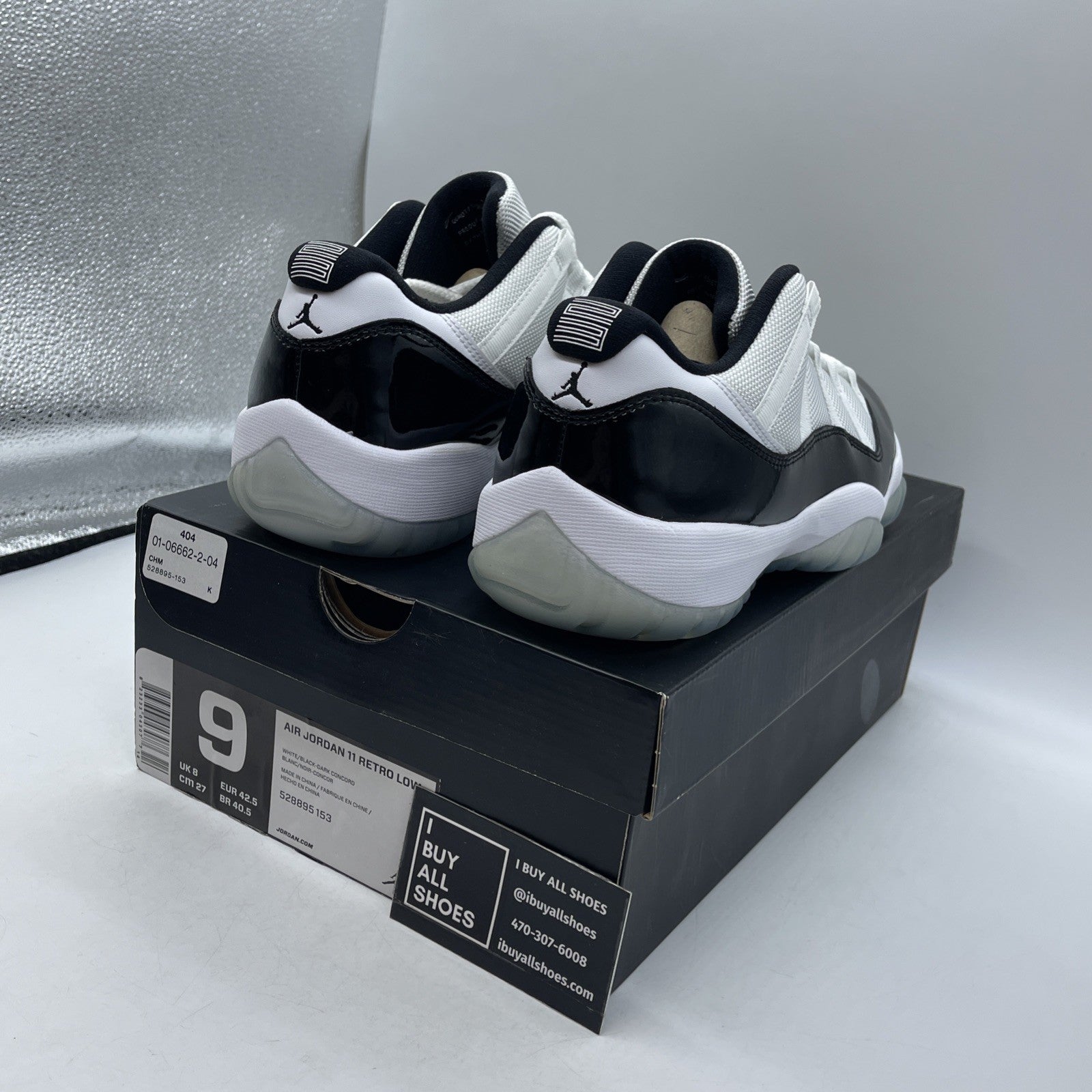 Size 9 - Air Jordan 11 Retro Low Concord (528895-153)