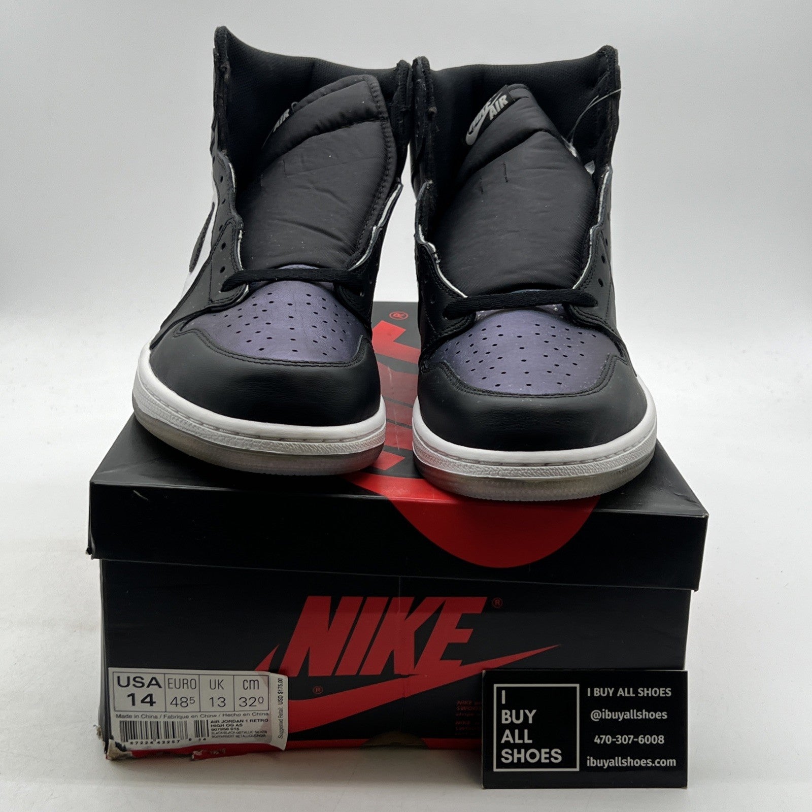 Size 14 - Air Jordan 1 Retro OG High All Star - Chameleon (907958-015)