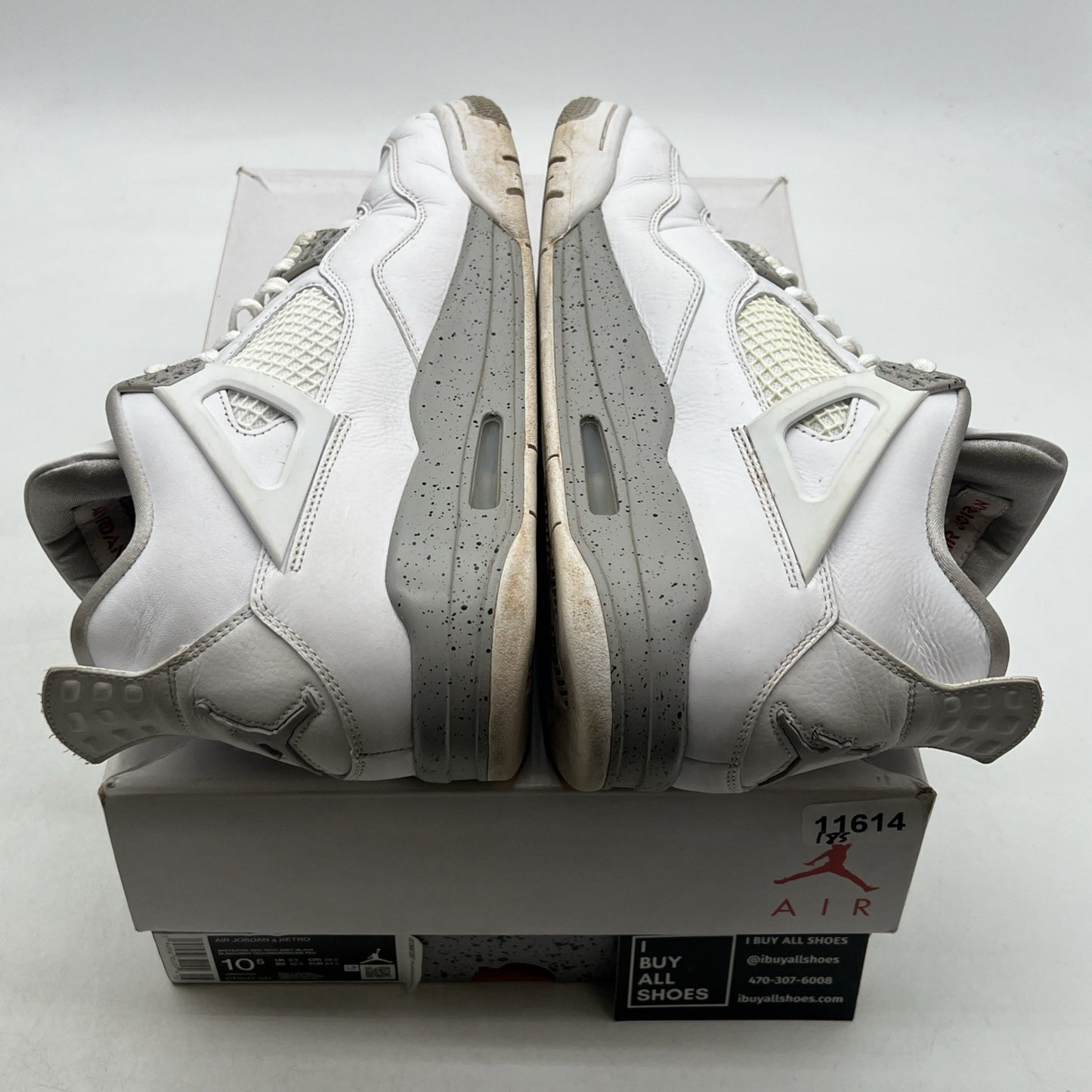 Size 10.5 - Air Jordan 4 Retro Mid White Oreo (CT8527-100)