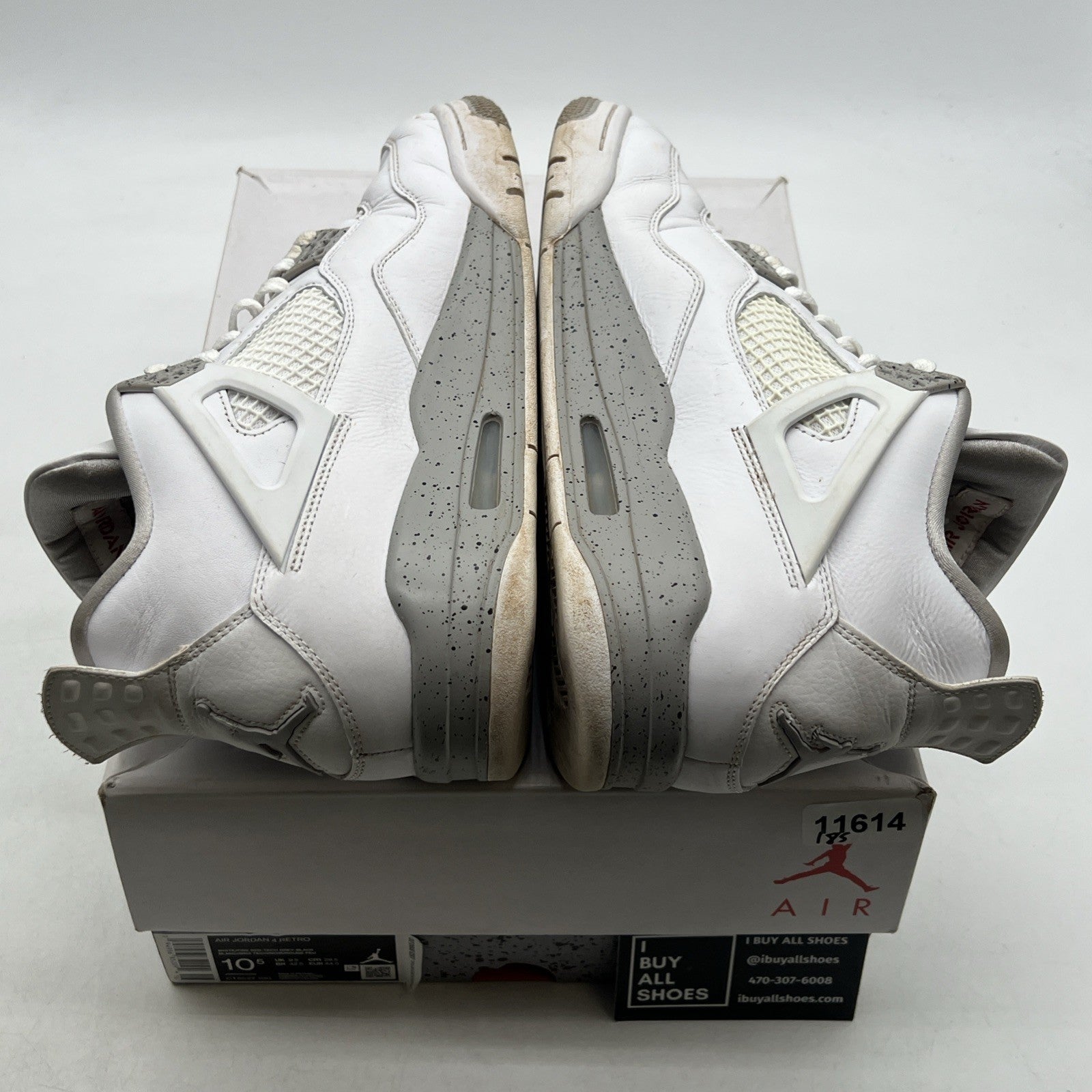 Size 10.5 - Air Jordan 4 Retro Mid White Oreo (CT8527-100)