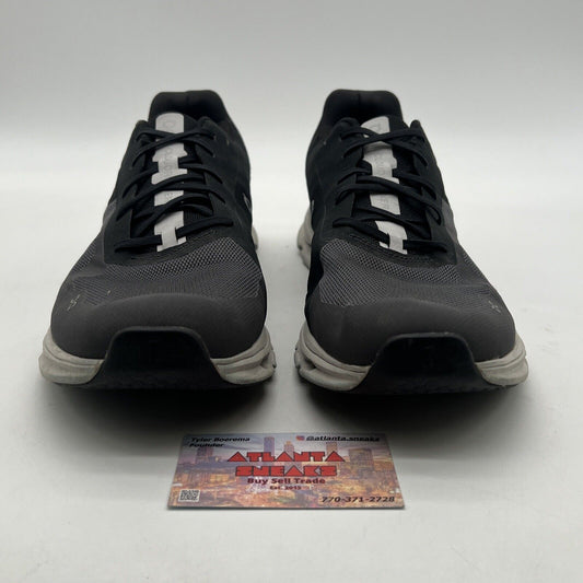 Size 12 - On Cloudrunner Running Shoes Black Gray Sneakers Athletic Casual