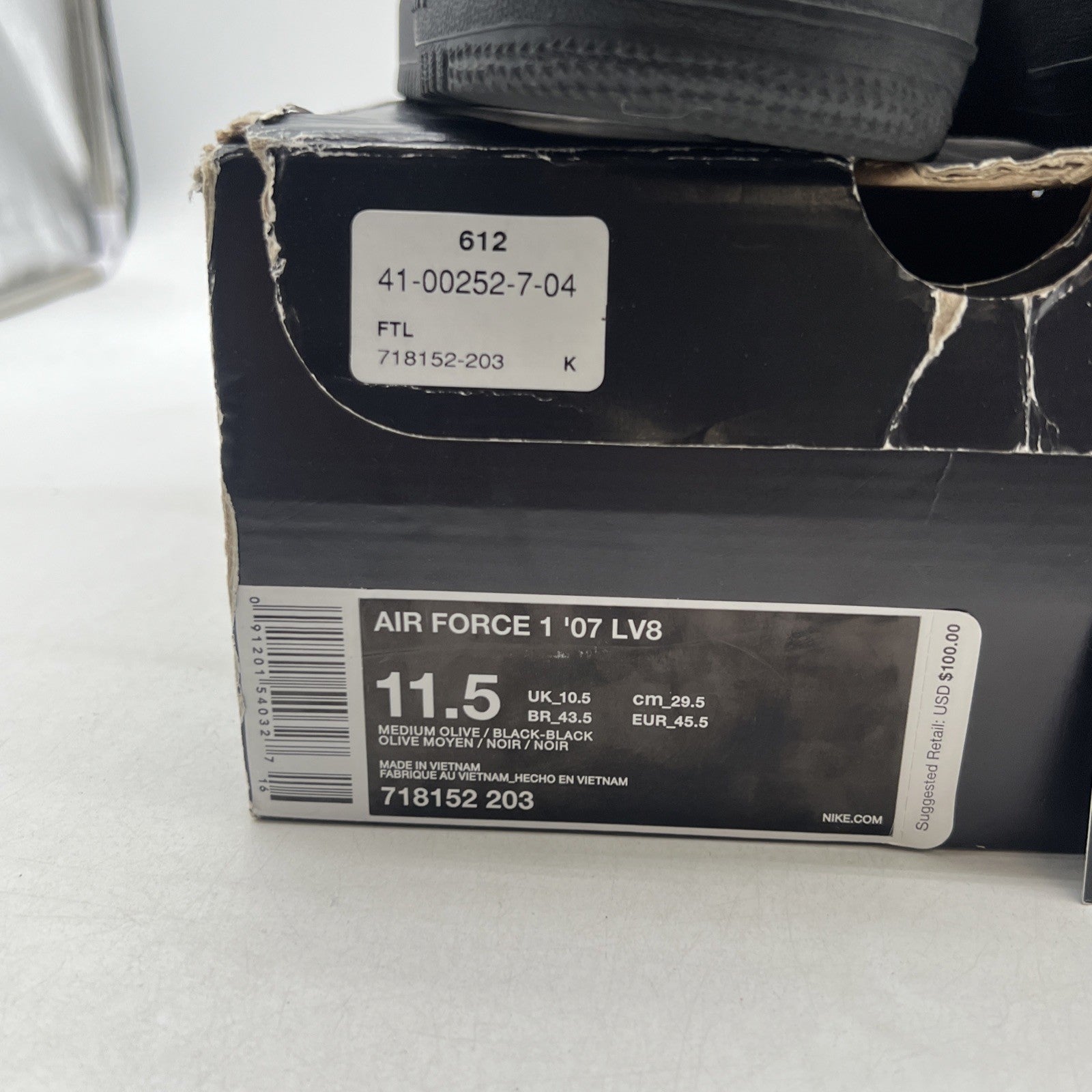 Size 11.5 - Nike Air Force 1 '07 LV8 Low Reflective Camo (718152-203)