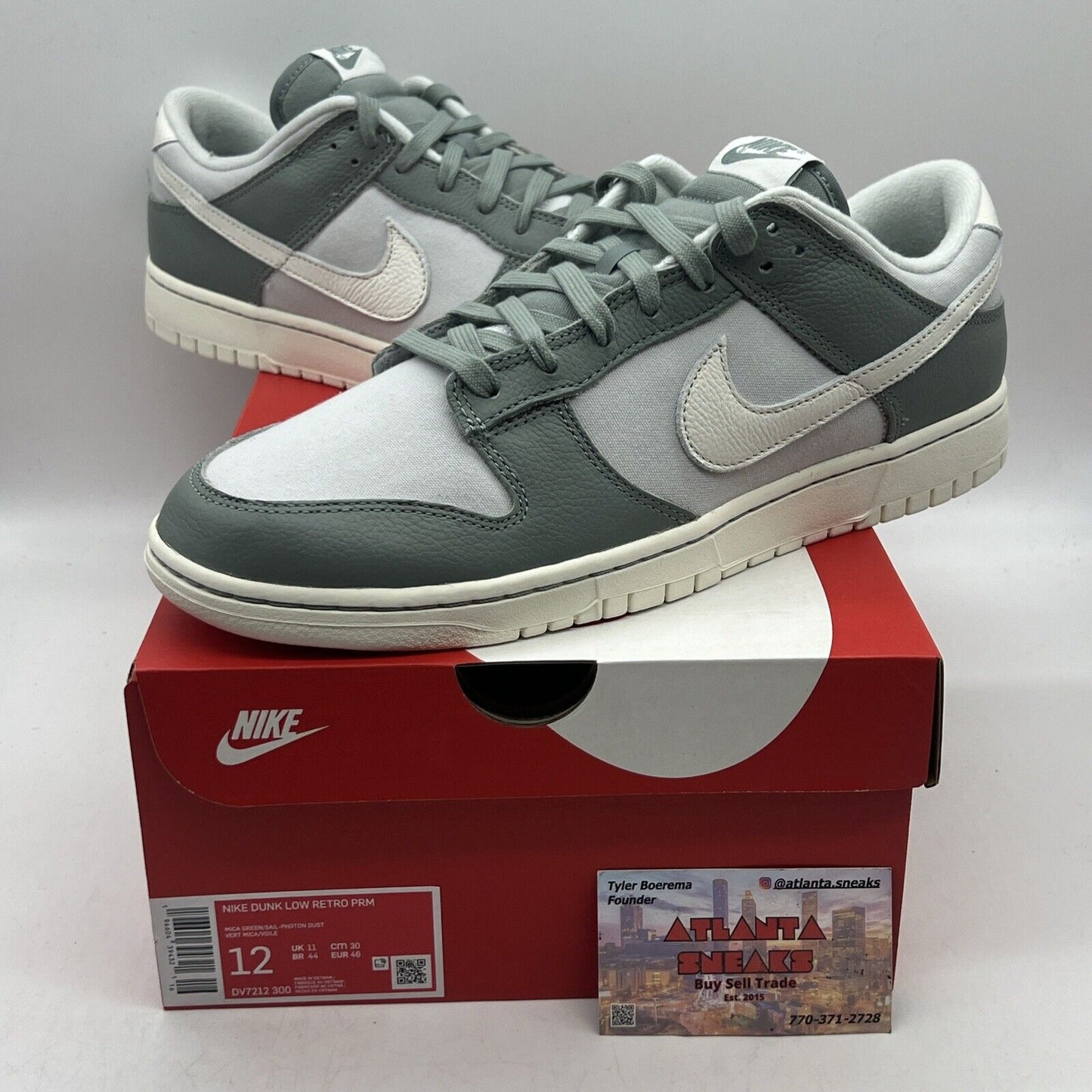 Size 12 - Nike Dunk Low Mica Green Brand New Og All