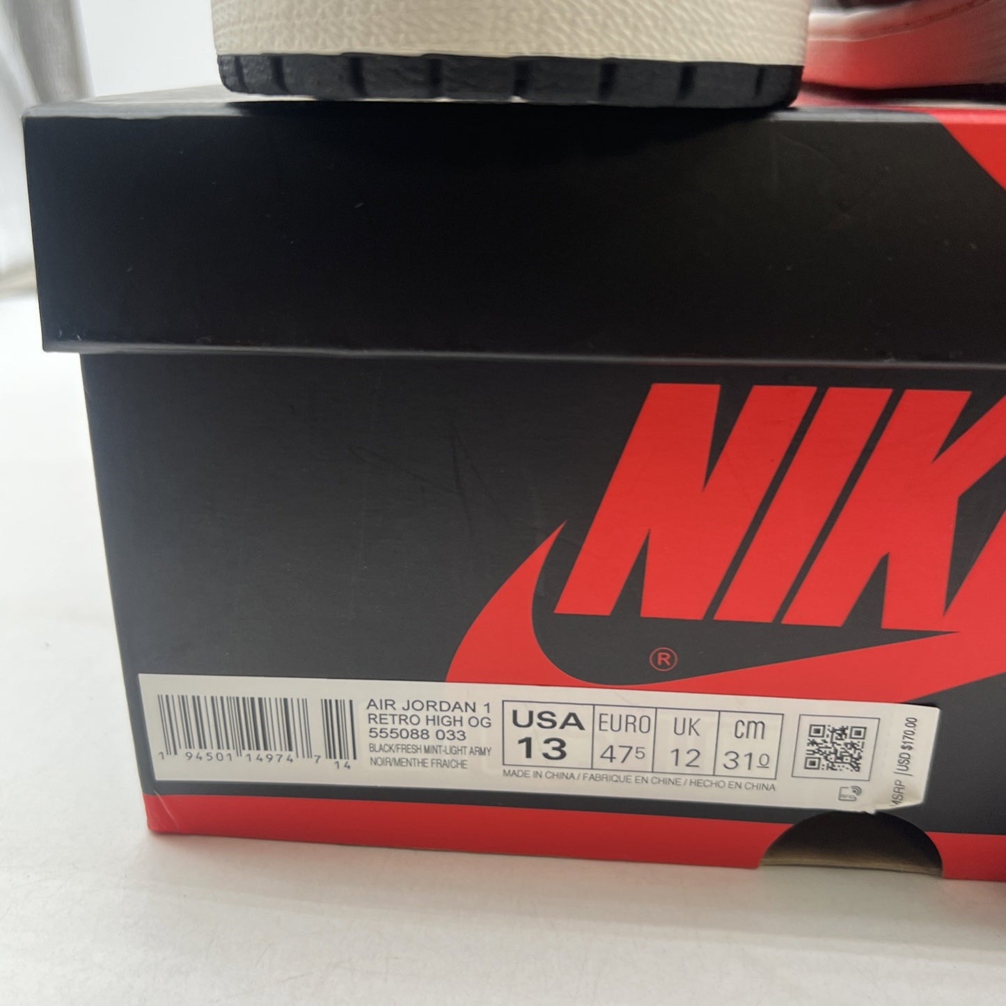 Size 13 - Air Jordan 1 Retro OG High Patina (555088-033)