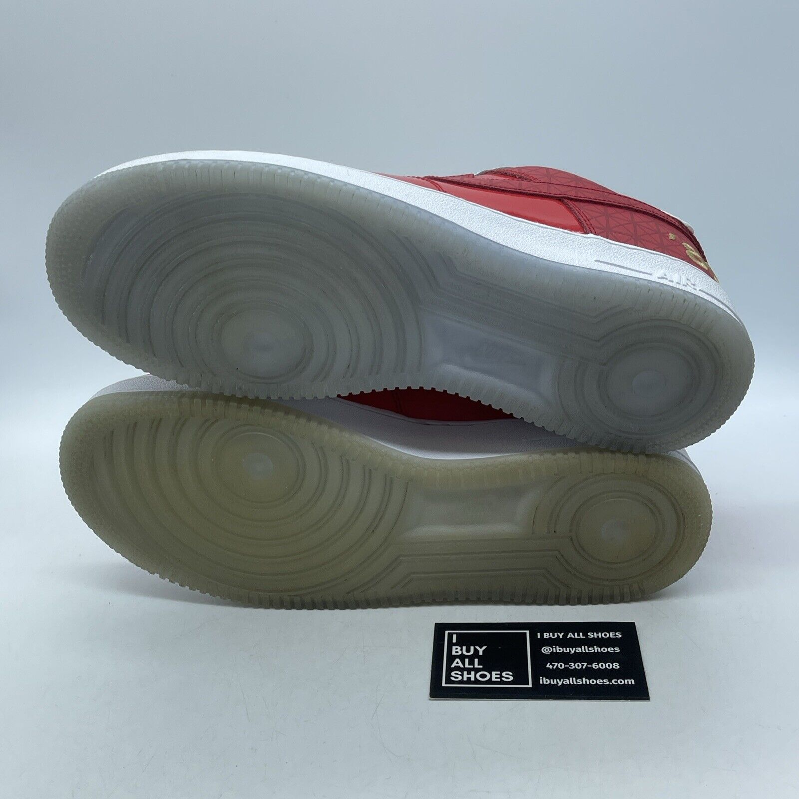 Size 9.5 - Nike Air Force 1 Low 1989 NBA Finals Red Leather (CI9882-600)