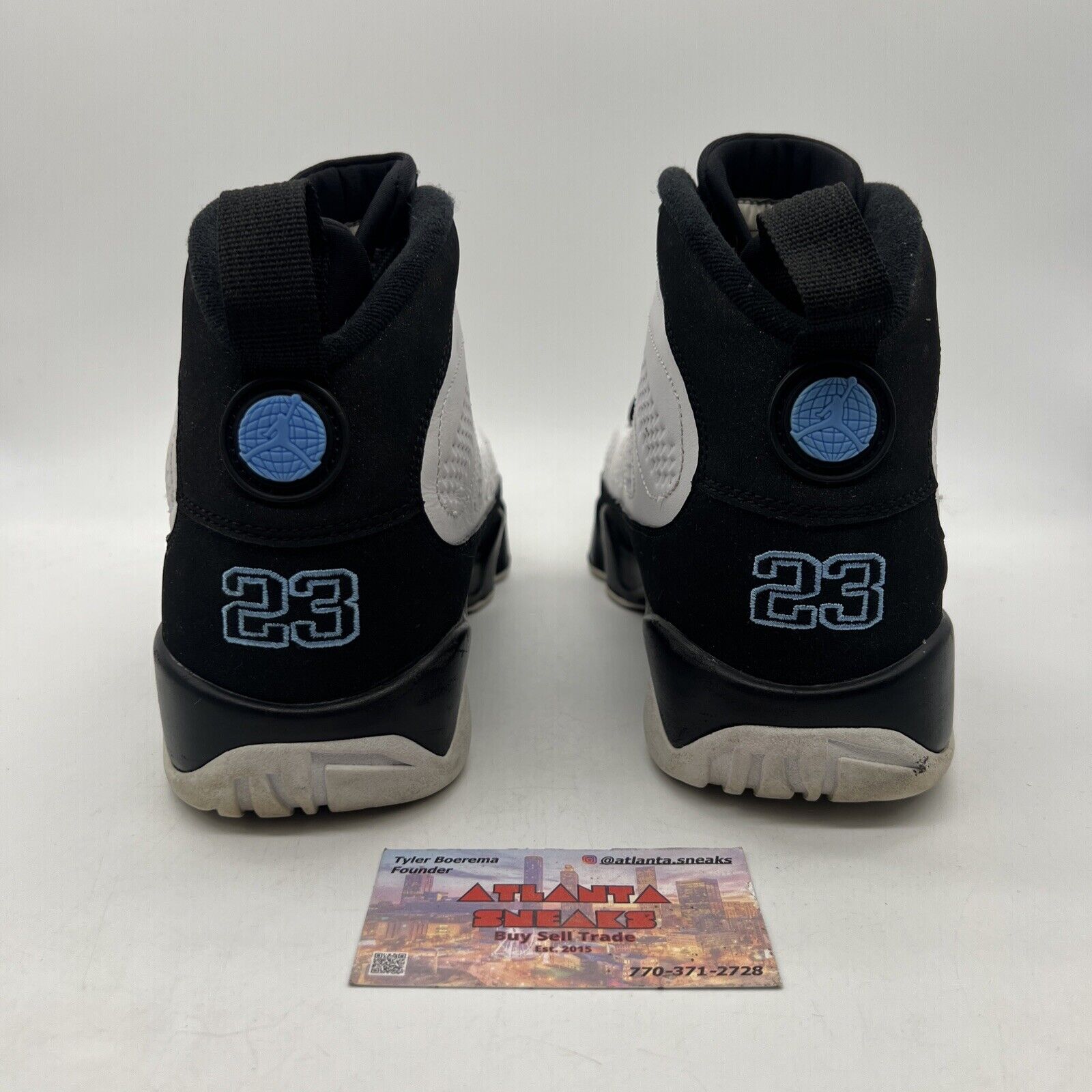 Size 9 - Jordan 9 Retro University Blue 2020 White Navy Leather (CT8019-140)