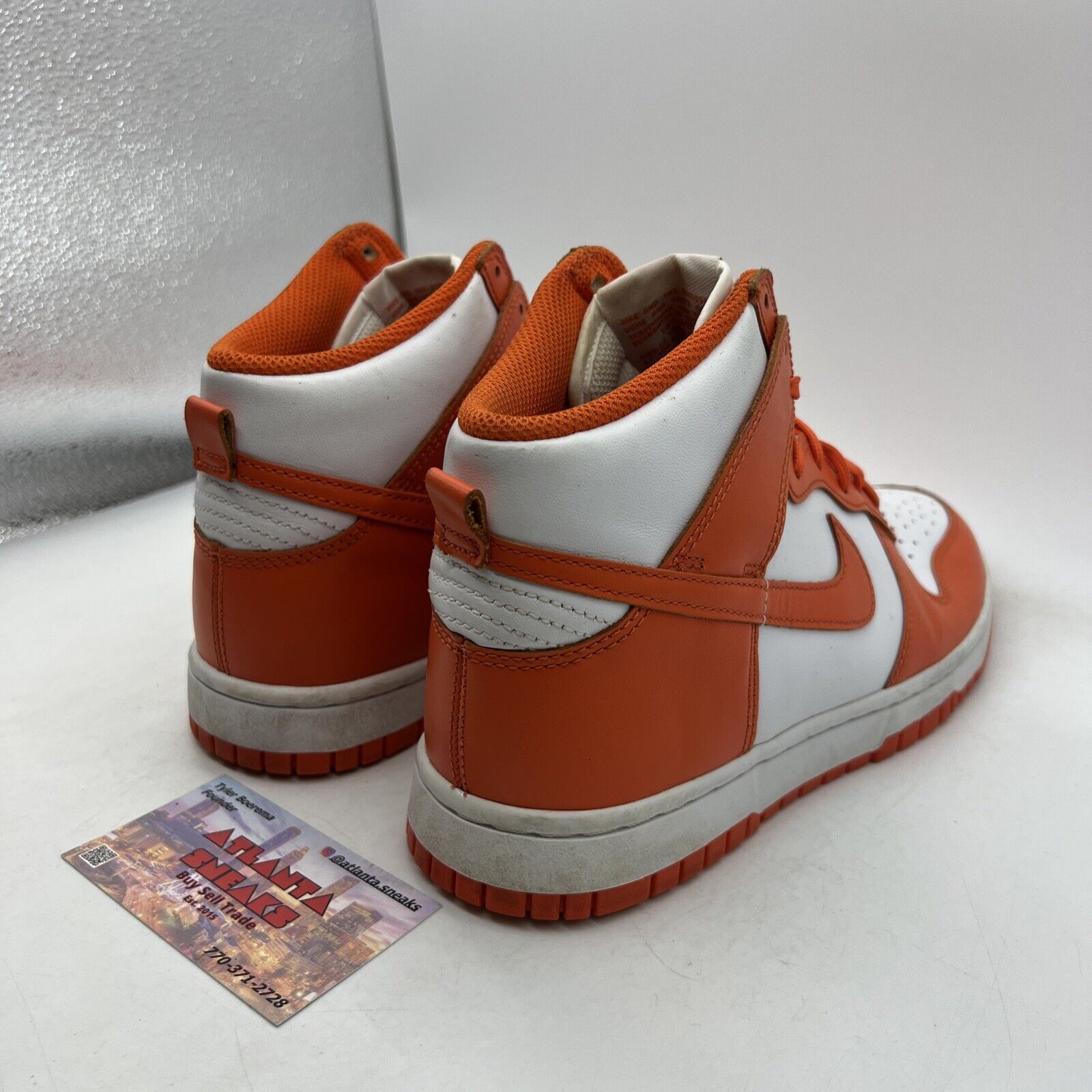 Size 7 - Nike Dunk SP 2021 High Syracuse White Leather (DD1399-101)