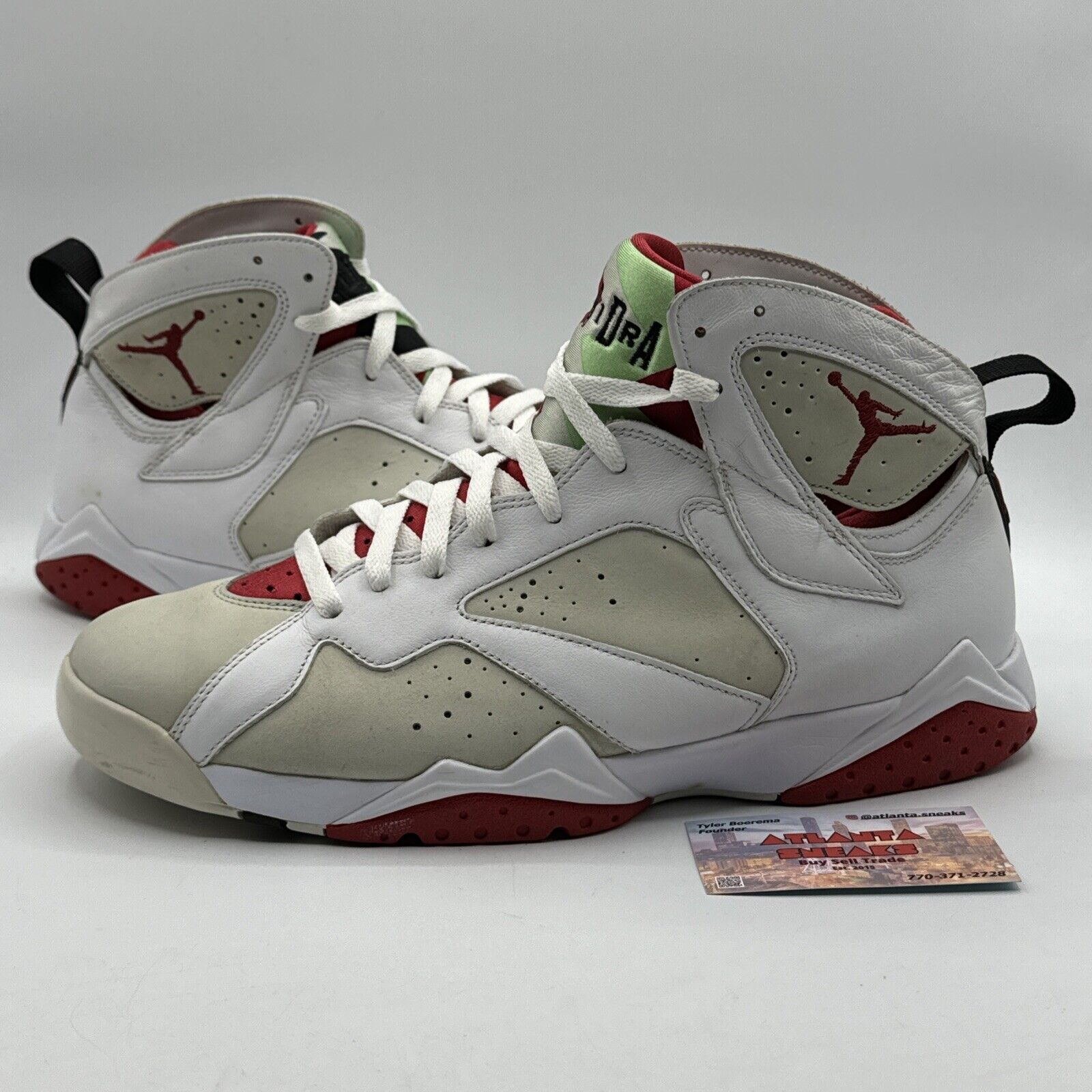 Size 12 - Jordan 7 Retro Hare 2015 White Grey Suede Red Bugs Bunny Classics