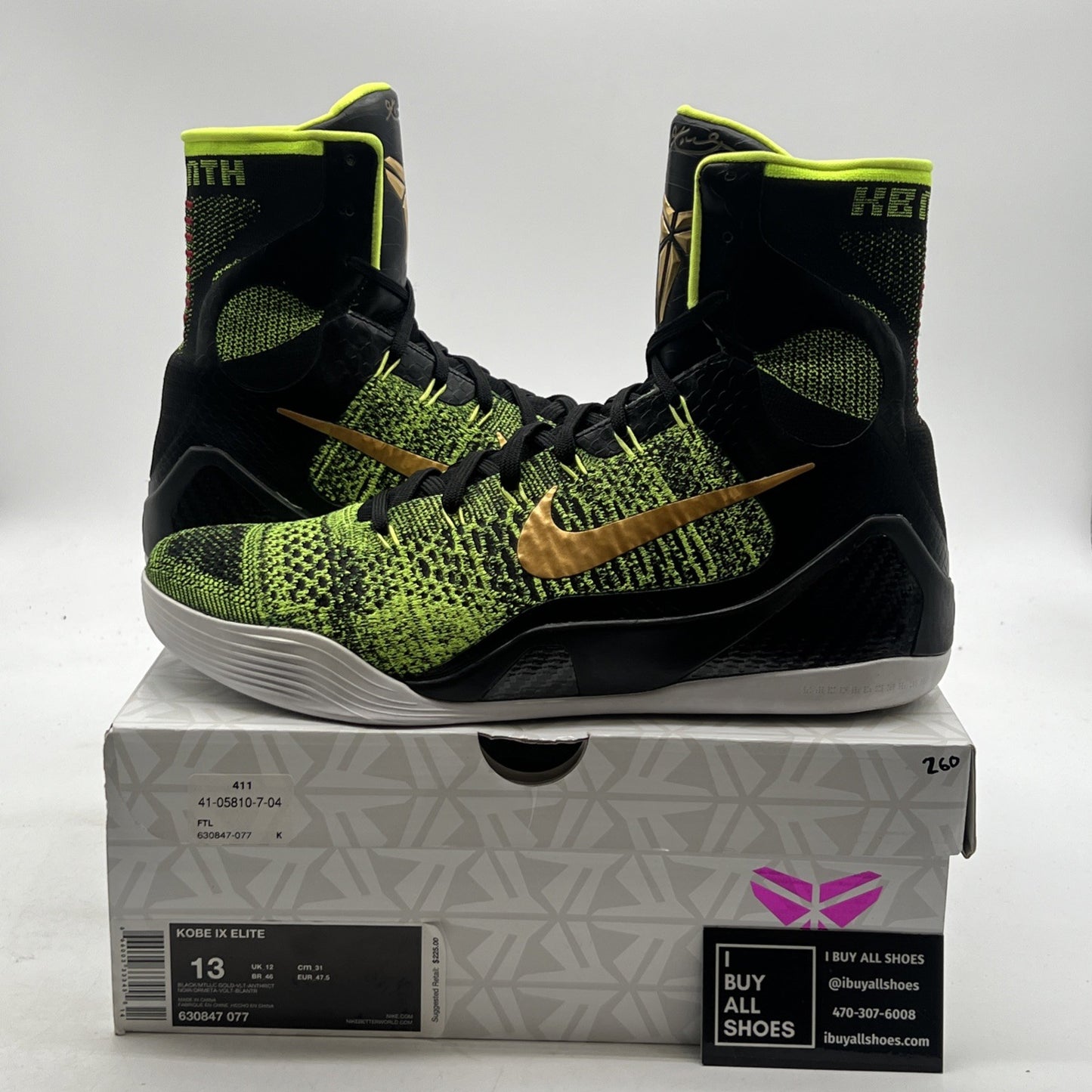 Size 13 - Nike Kobe 9 Elite Victory (630847-077)