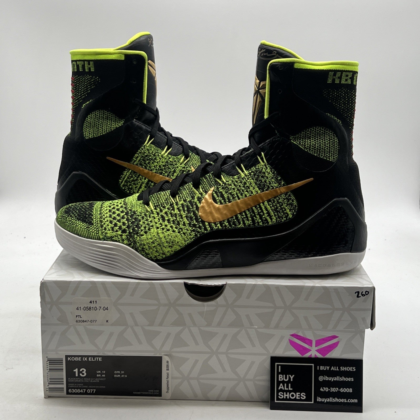 Size 13 - Nike Kobe 9 Elite Victory (630847-077)