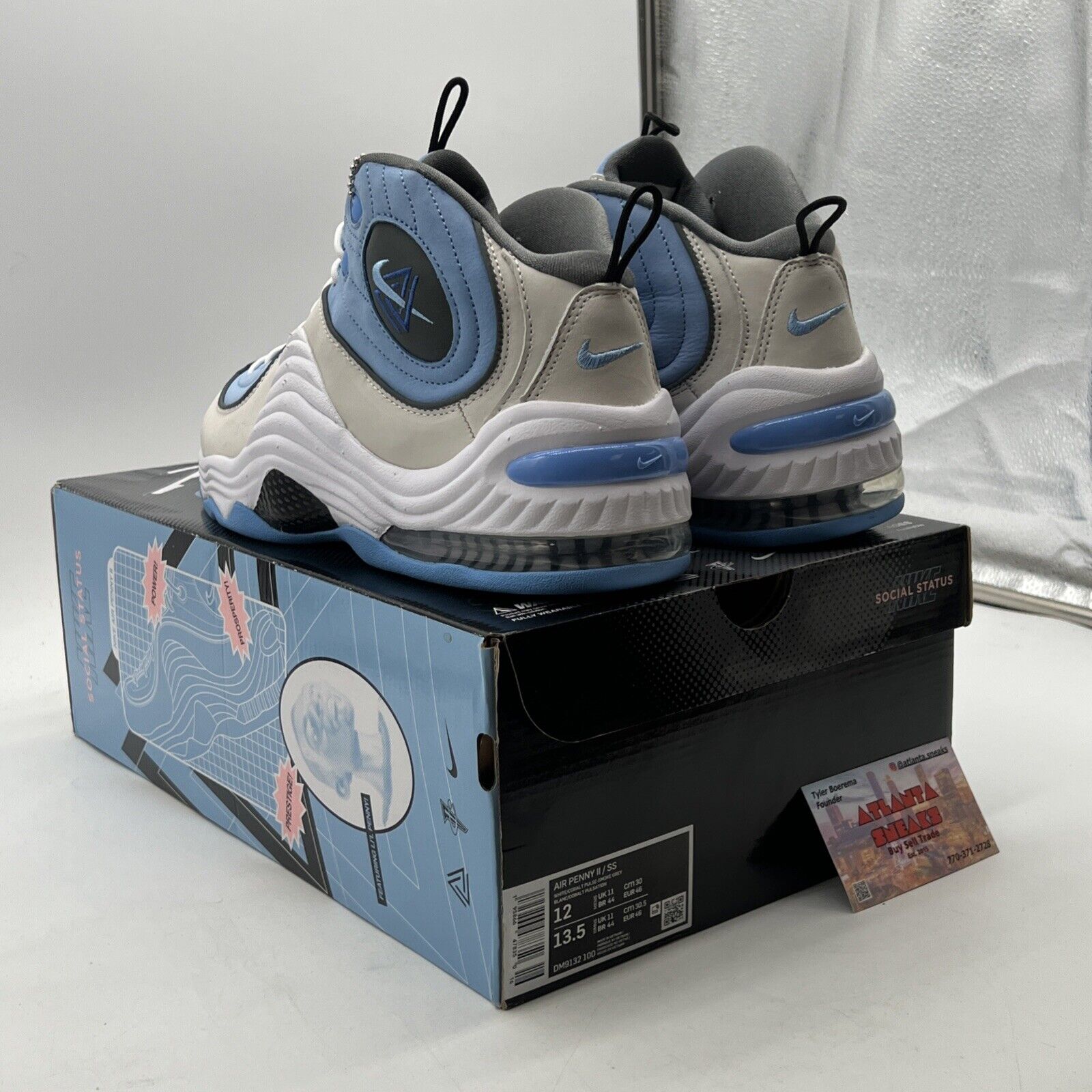 Size 12 - Nike Social Status x Air Penny 2 Playground University Blue DM9132-100