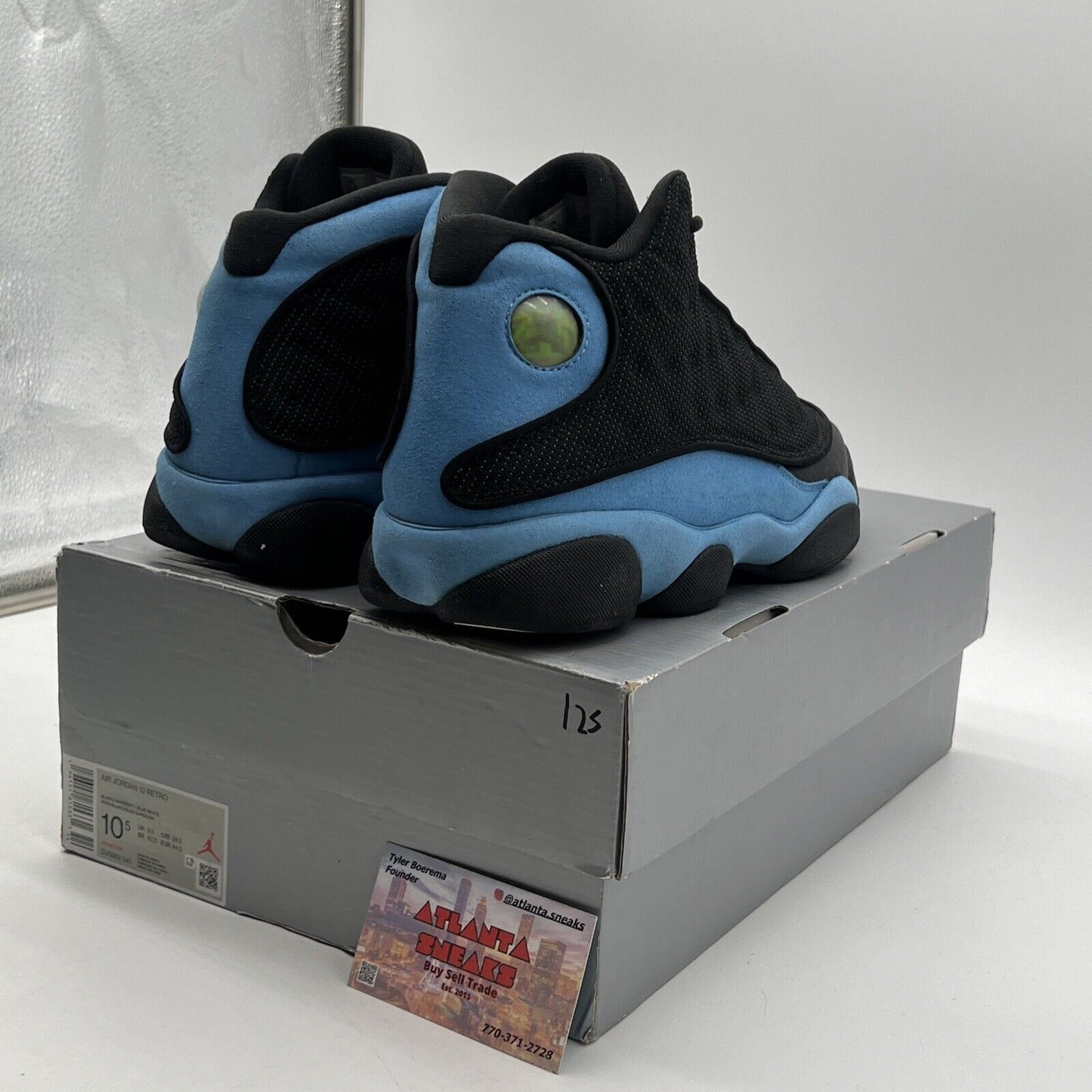 Size 10.5 - Jordan 13 Retro Mid Black University Blue Leather (DJ5982-041)