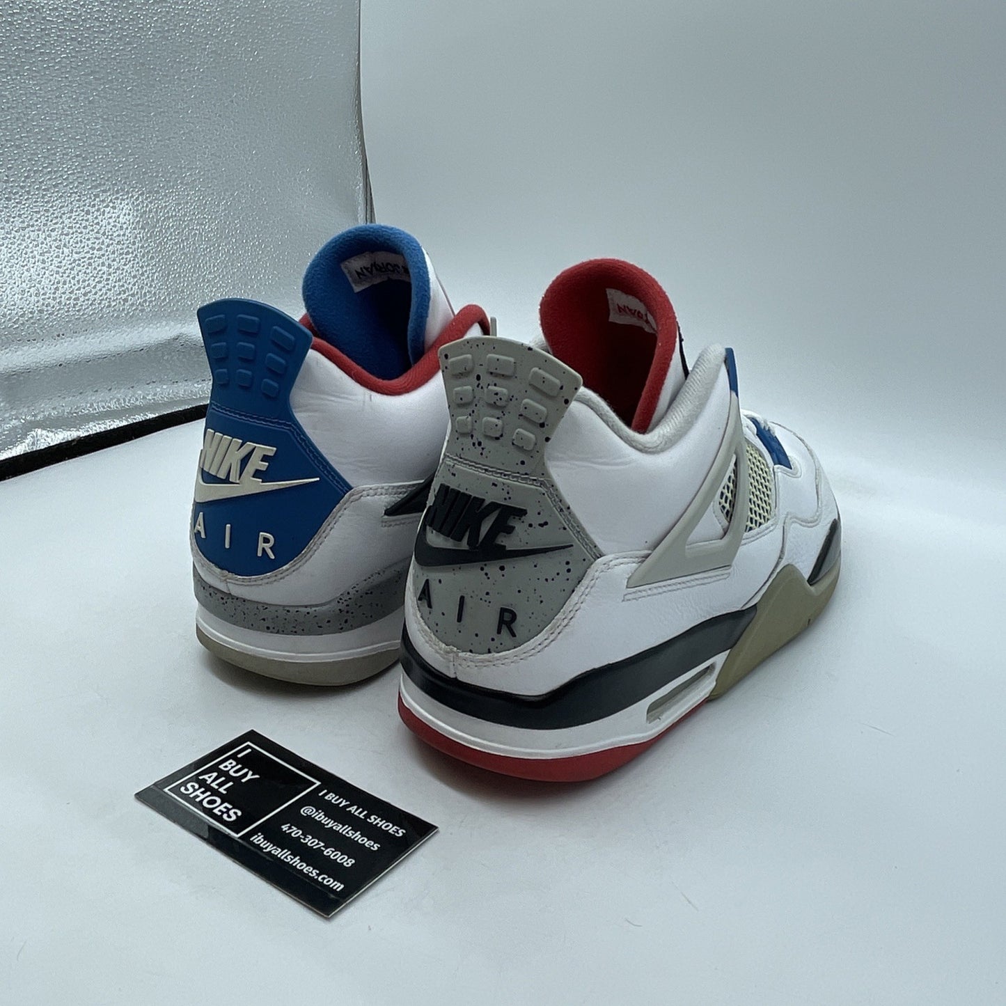 Size 13 - Jordan 4 Retro SE Mid What The 4 White Grey Leather (CI1184-146)
