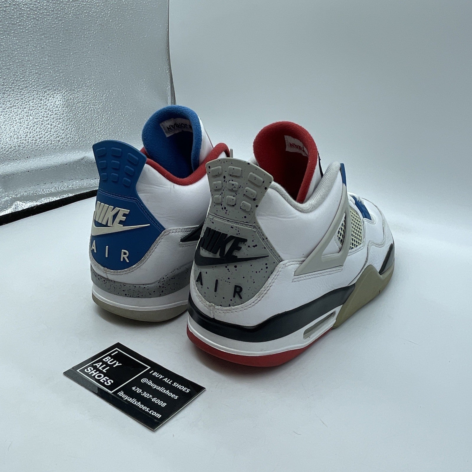 Size 13 - Jordan 4 Retro SE Mid What The 4 White Grey Leather (CI1184-146)
