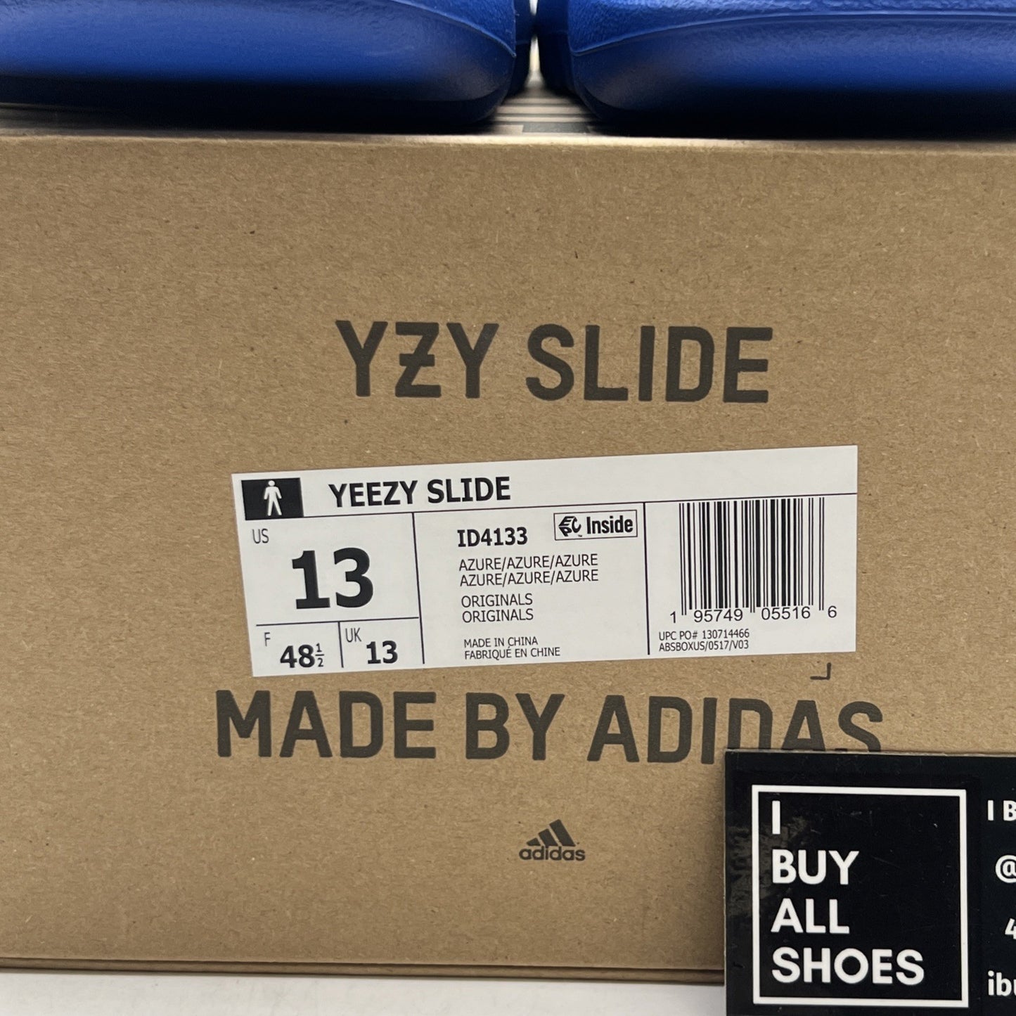 Size 13 - Adidas Yeezy Slide “Azure” (ID4133)