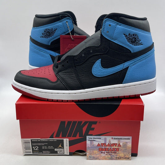 Size 12 - Jordan 1 High OG UNC To Chicago 2020 Blue Red Leather (CD0461-046)