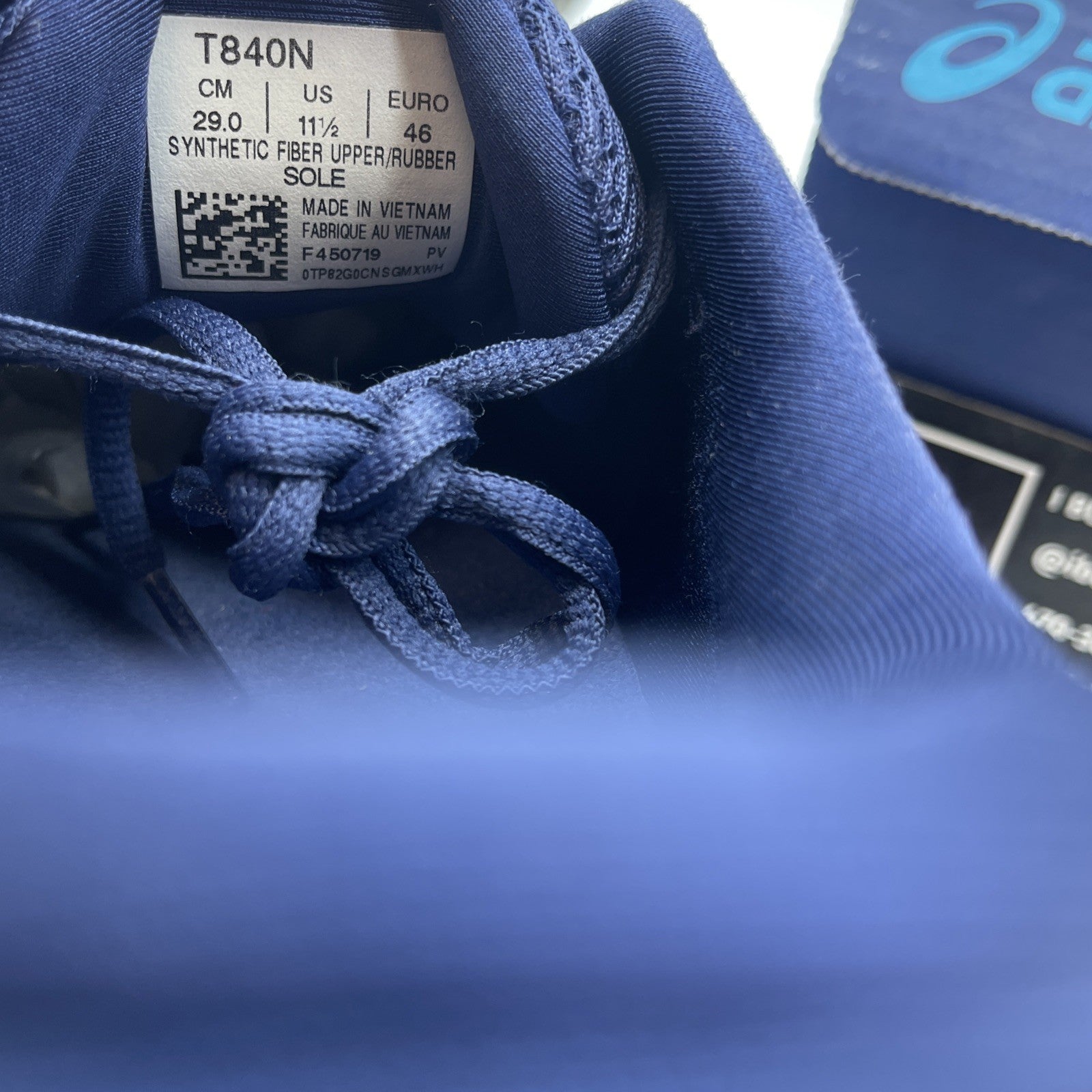 Size 11.5 - ASICS Gel Quantum 360 Knit Navy Blue (T84ON)