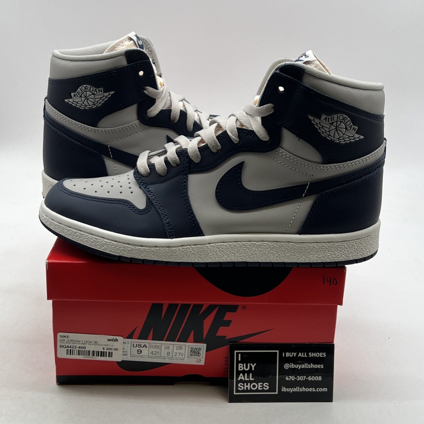 Size 9 - Air Jordan 1 Retro '85 High Georgetown (BQ4422-400)
