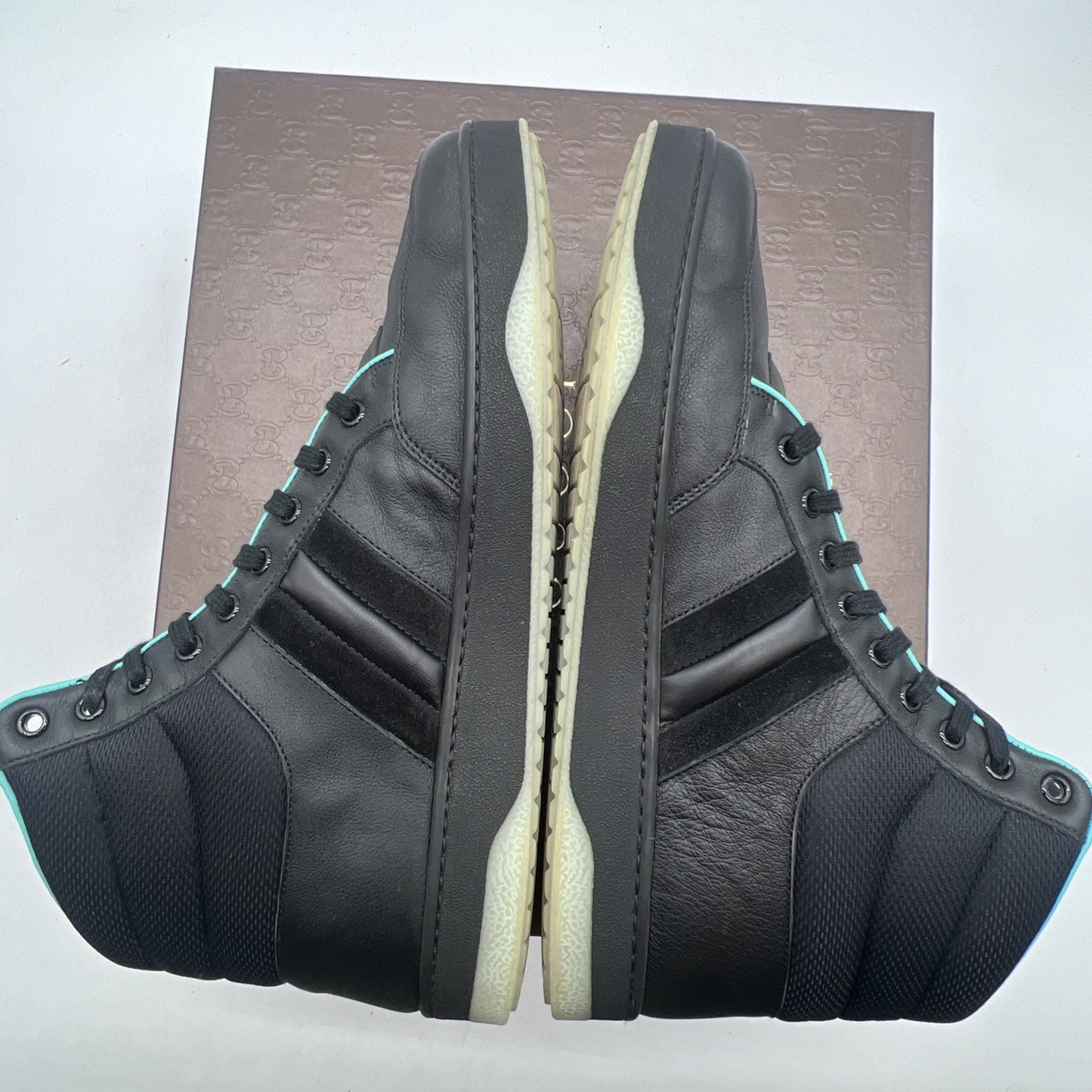Size 10G - Gucci High-Top Leather (368517-AYOZ0-1000)