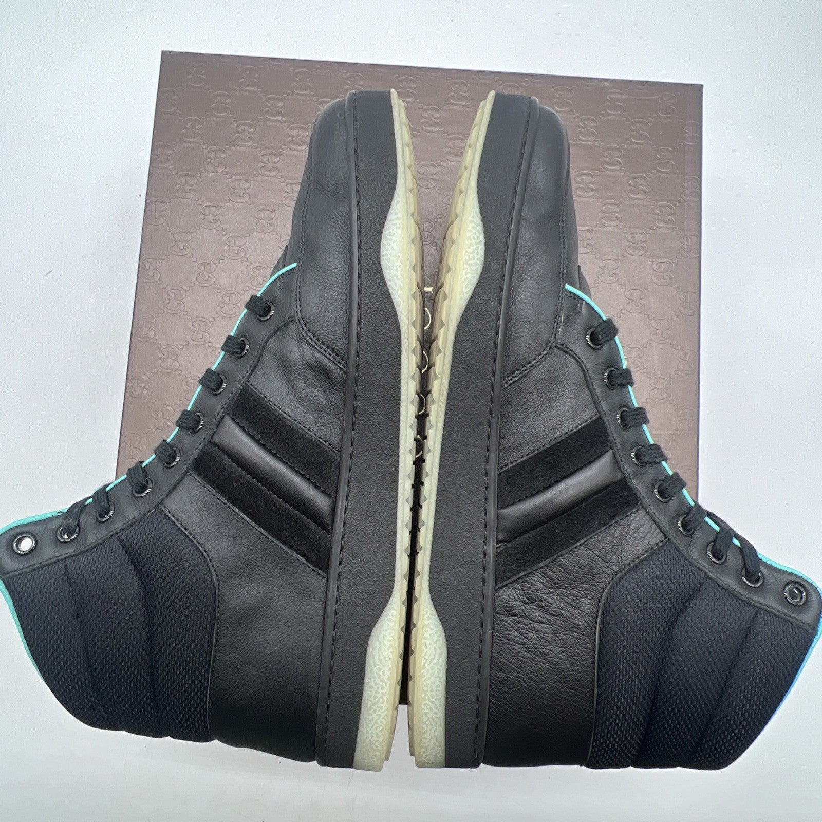 Size 10G - Gucci High-Top Leather (368517-AYOZ0-1000)