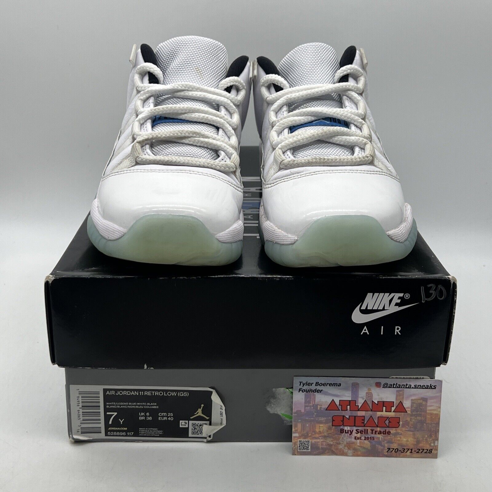 Size 7 - Jordan 11 Retro Low Legend Blue White (528896-117)