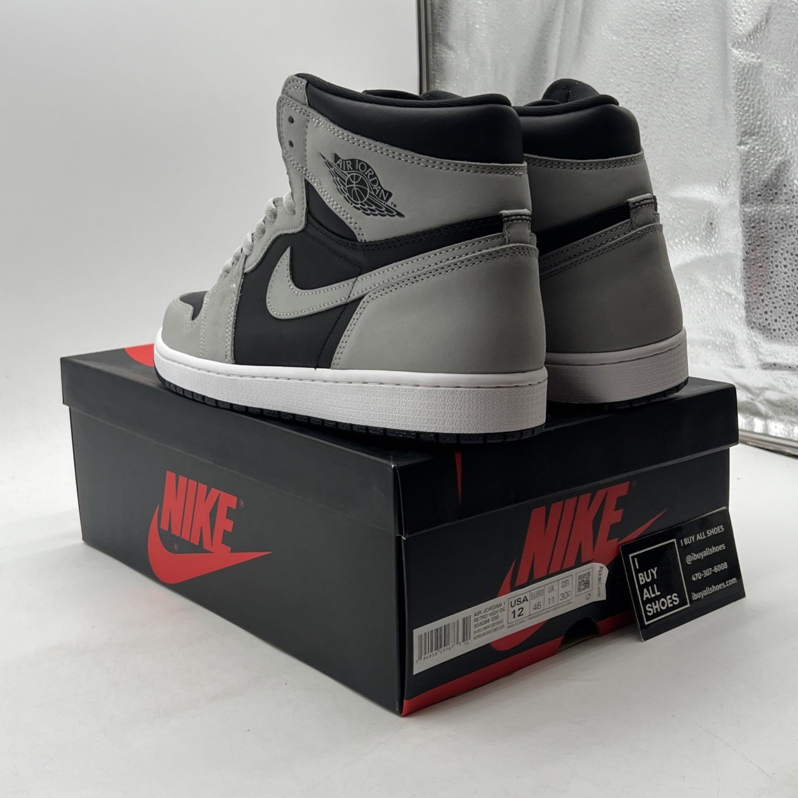 Size 12 - Air Jordan 1 Retro OG High Shadow 2.0 (555088-035)