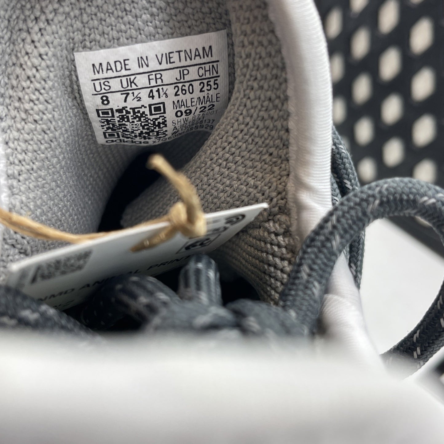 Size 8 - Pharrell X Adidas Nmd Hu Animal Print Grey Black Suede (ID1531)