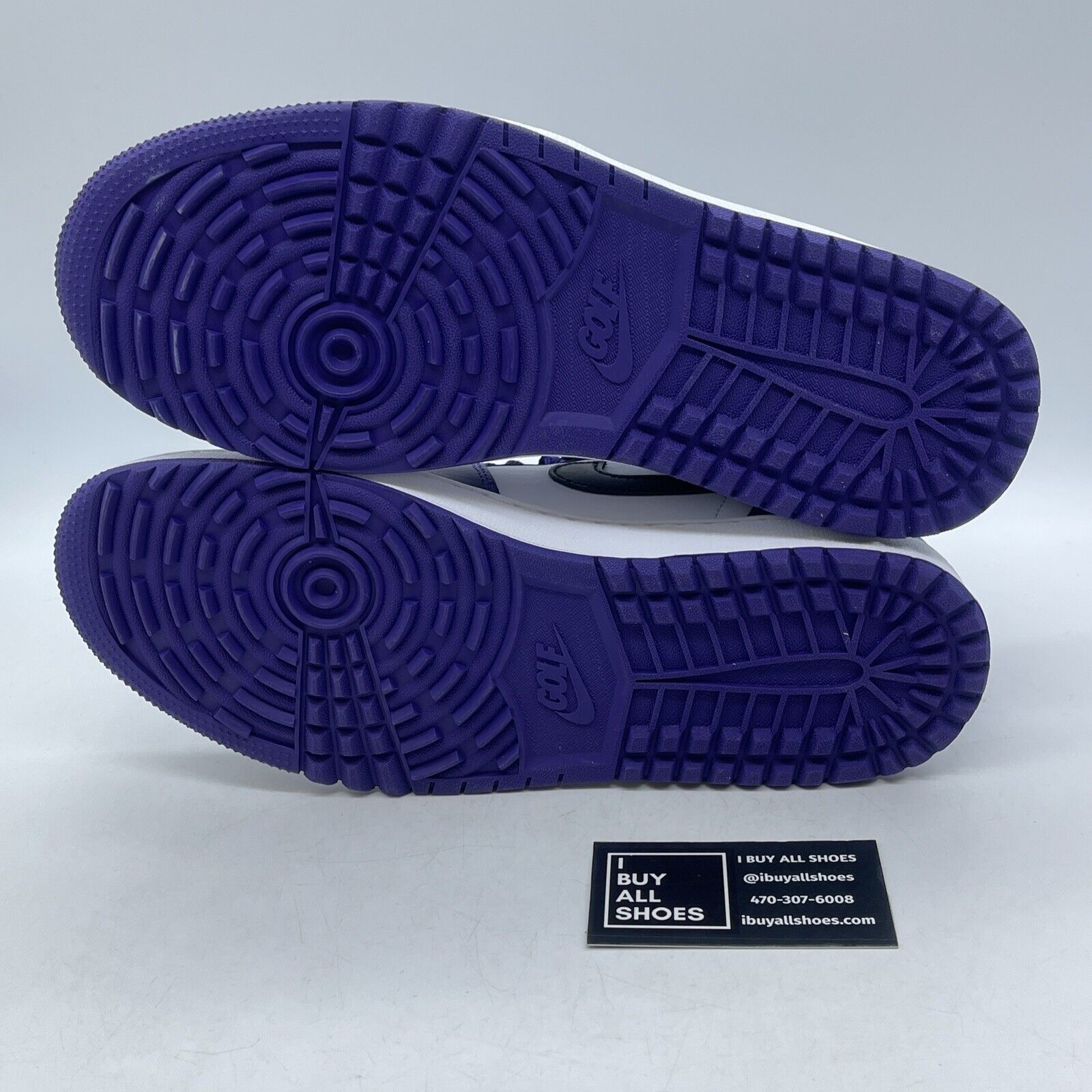Size 11 - Air Jordan 1 Golf Low Court Purple White Black Leather (DD9315-105)