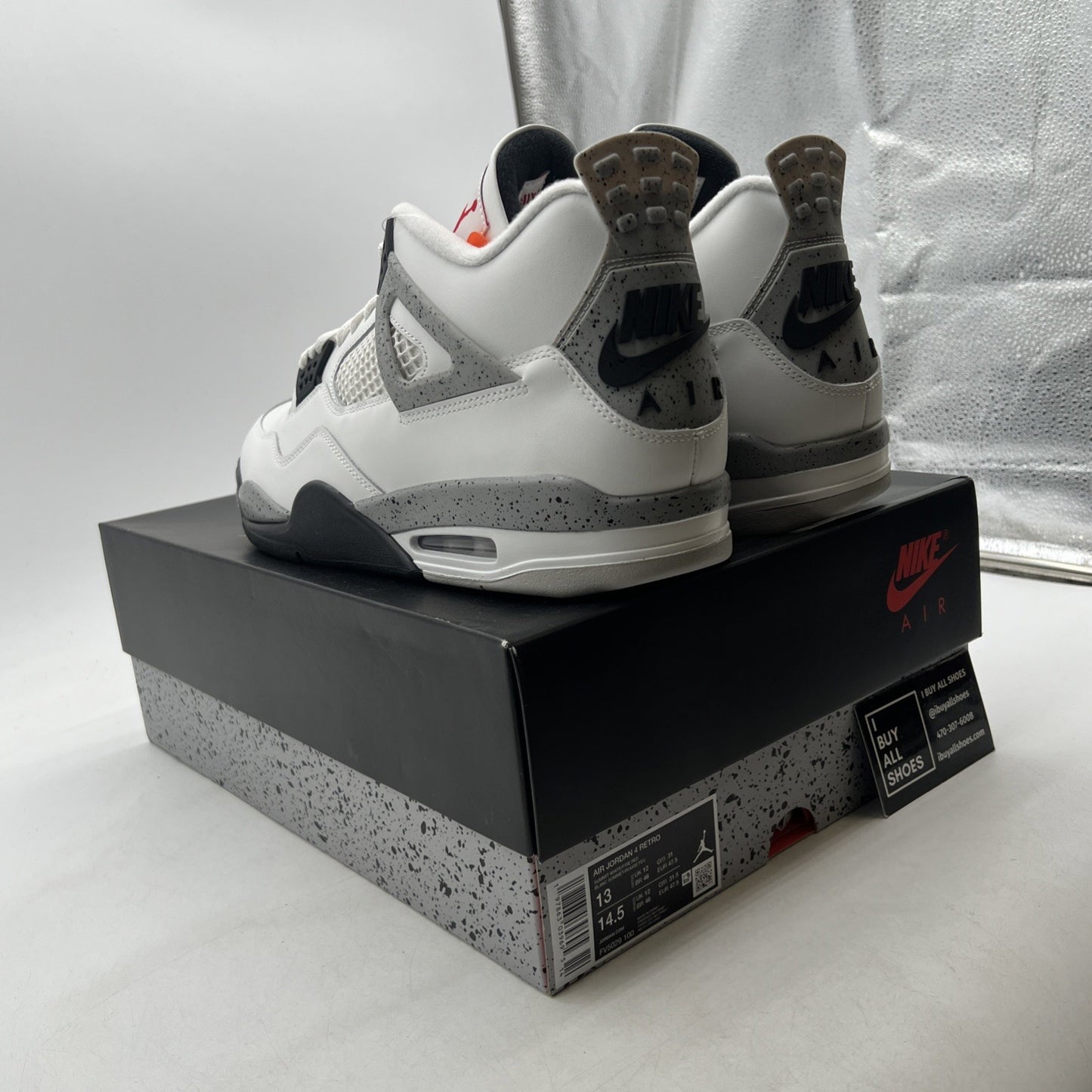 Size 13 - Air Jordan 4 Retro OG 2025 White Cement (FV5029-100)