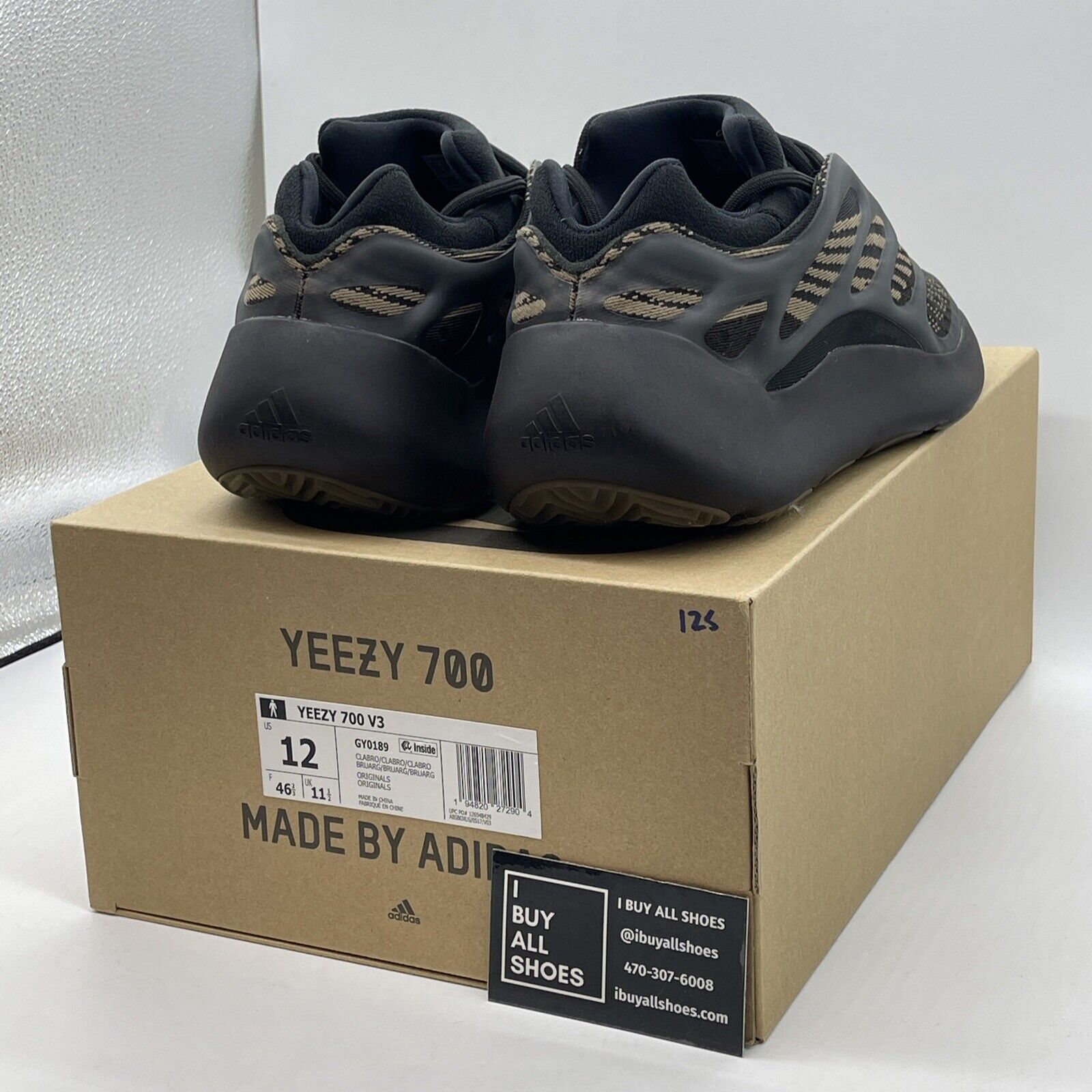 Size 12 - adidas Yeezy 700 V3 Clay Brown Black Suede Leather (GY0189)