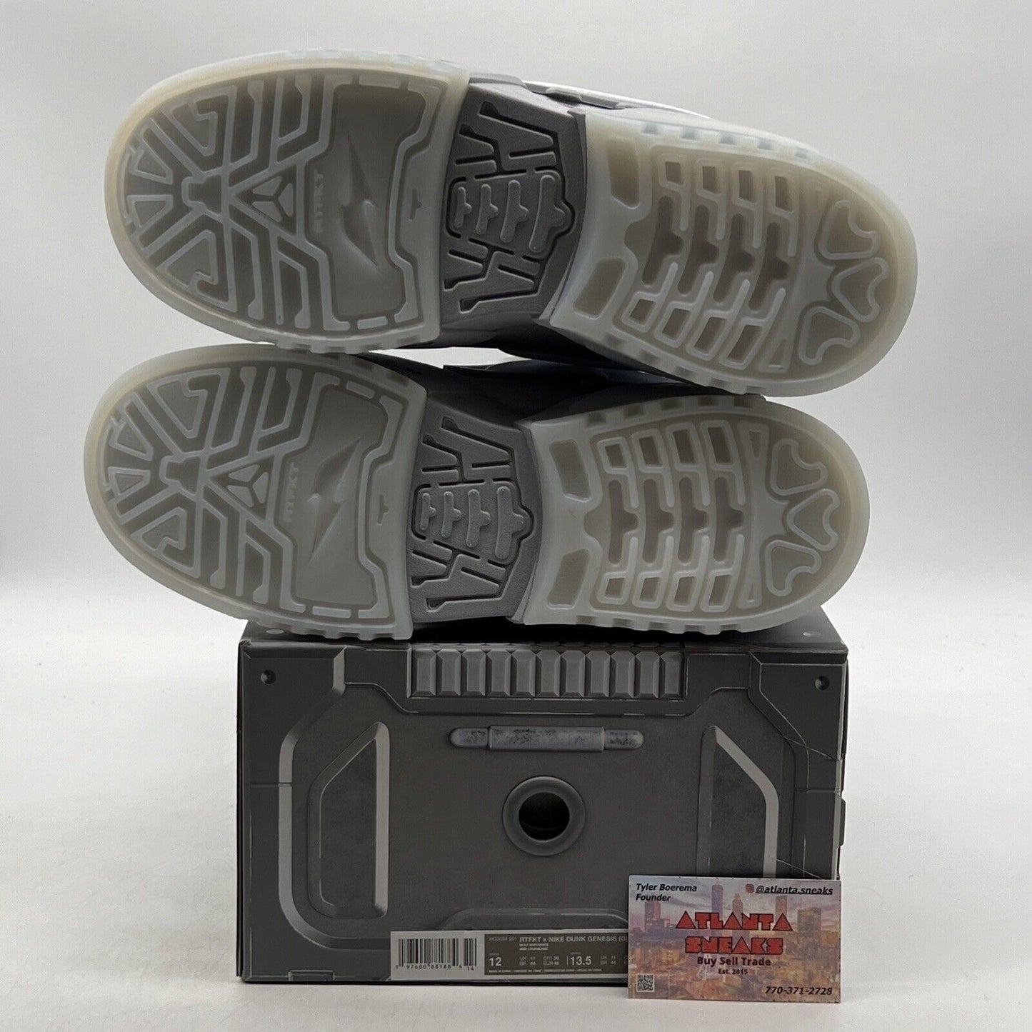 Size 12 - Nike RTFKT x Dunk Genesis Ghost Grey (HQ3034-001)