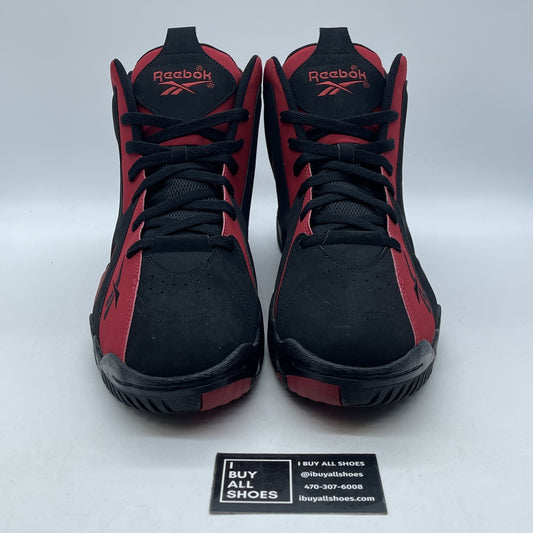 Size 13 - Reebok Kamikaze II Black Red Suede (10656-1260)