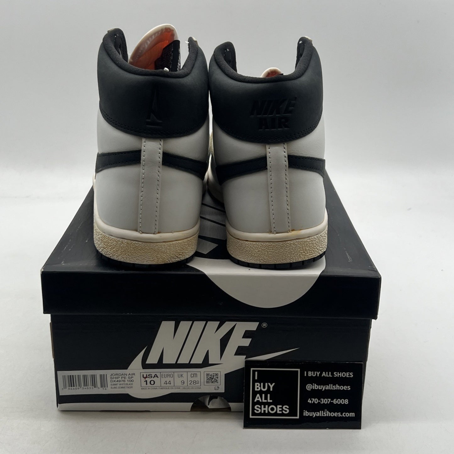 Size 10 - Air Jordan A Ma Maniére x Jordan Air Ship PE SP White Black