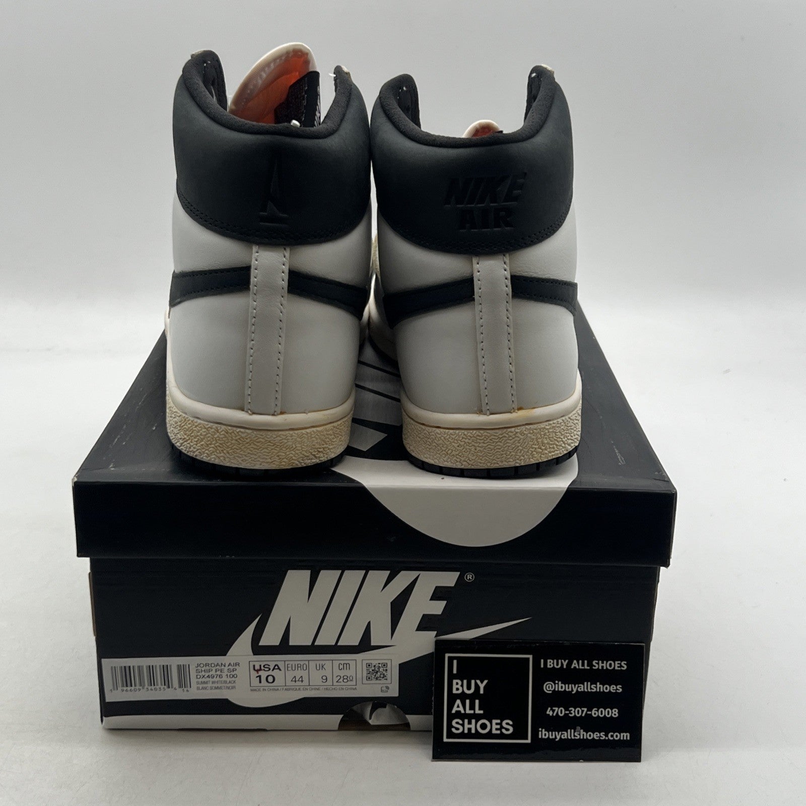 Size 10 - Air Jordan A Ma Maniére x Jordan Air Ship PE SP White Black