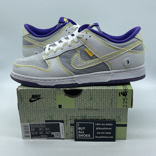 Size 10 - Nike Union LA x Dunk Low Passport Pack - Court Purple (DJ9649-500)