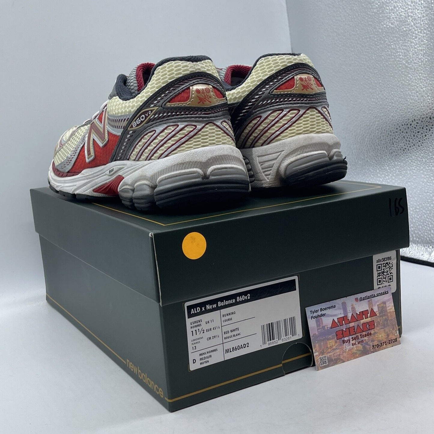 Size 11.5 - New Balance Aimé Leon Dore x 860v2 Red Grey Black (ML860AD2)