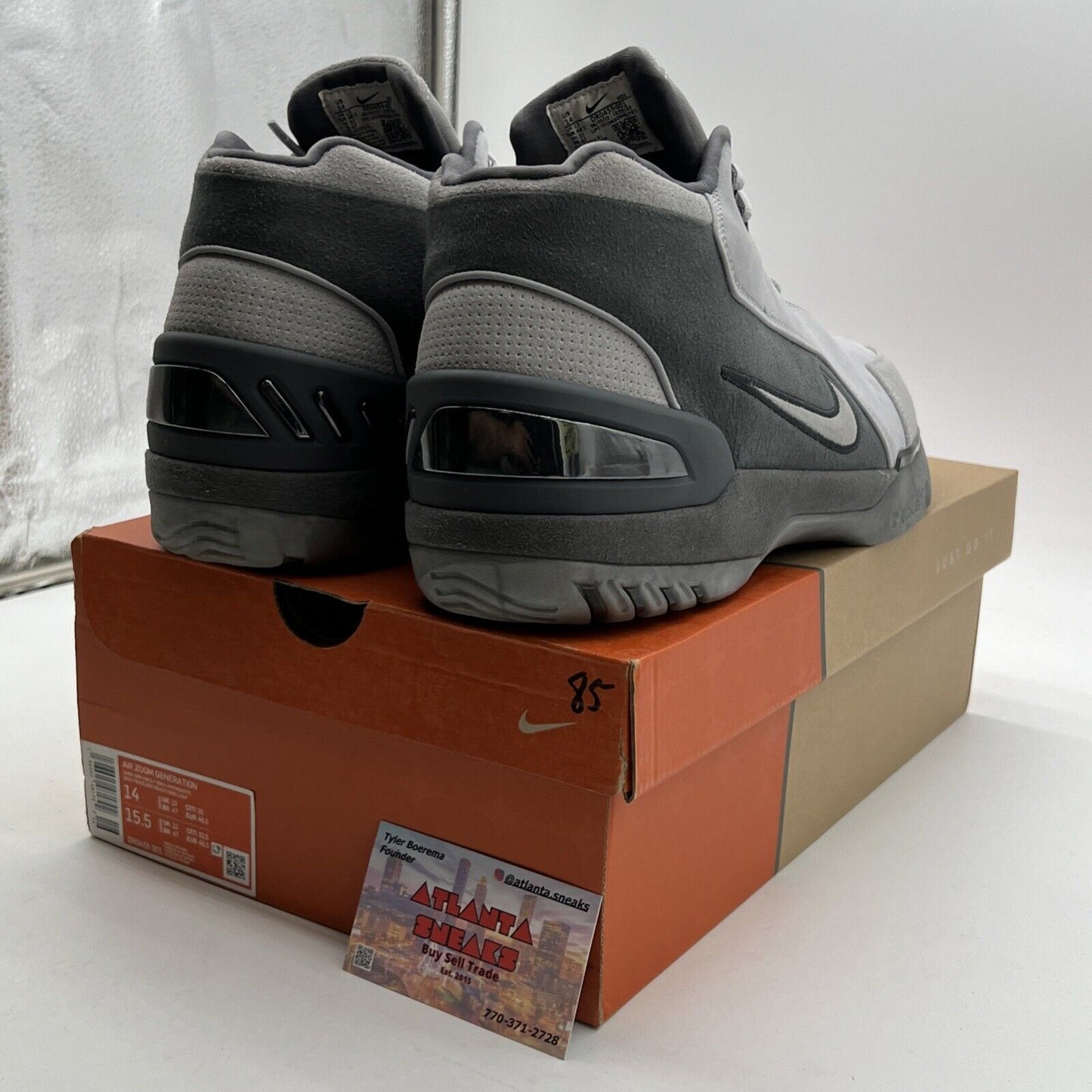 Size 14 - Nike Air Zoom Generation Retro Dark Grey (DR0455-001)