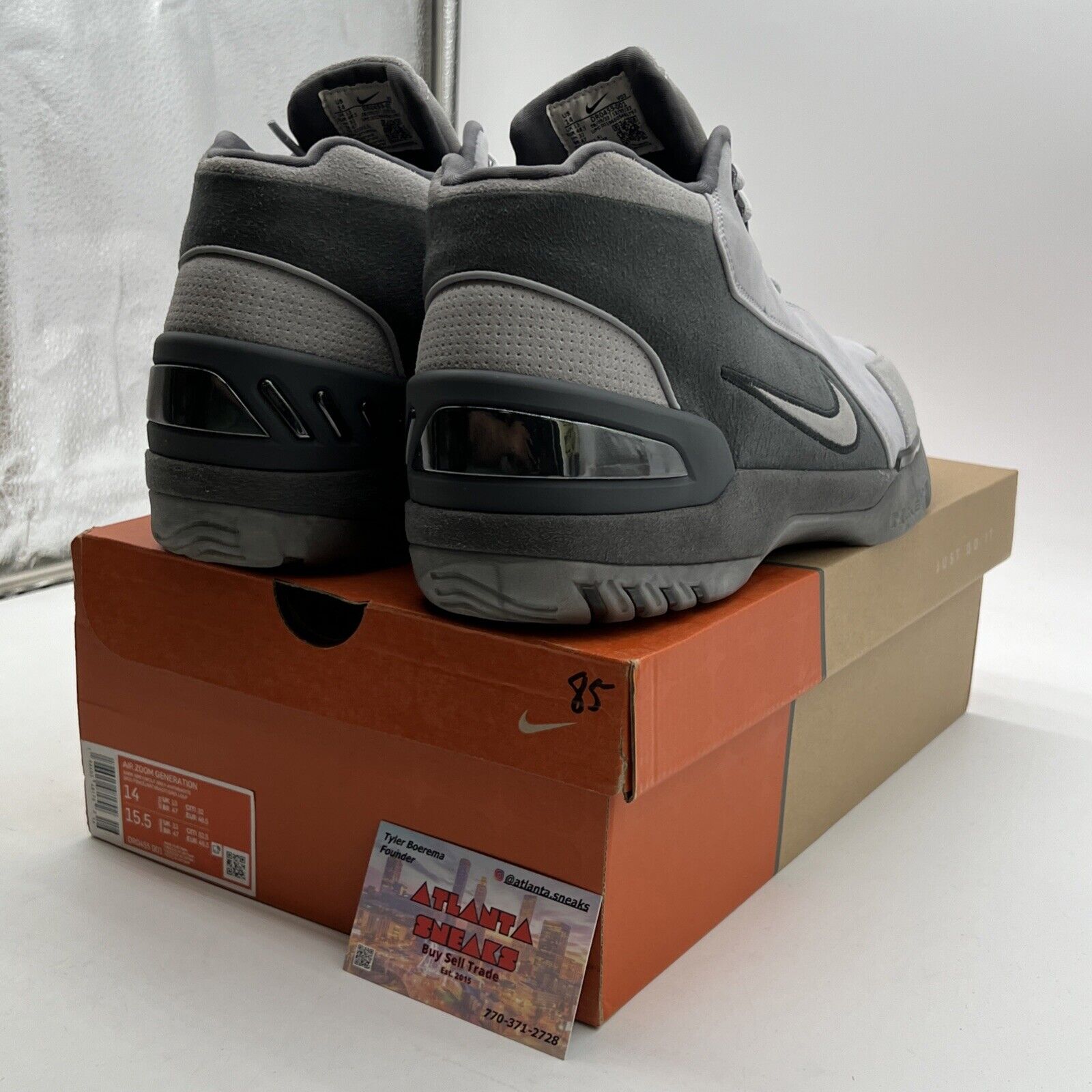 Size 14 - Nike Air Zoom Generation Retro Dark Grey (DR0455-001)