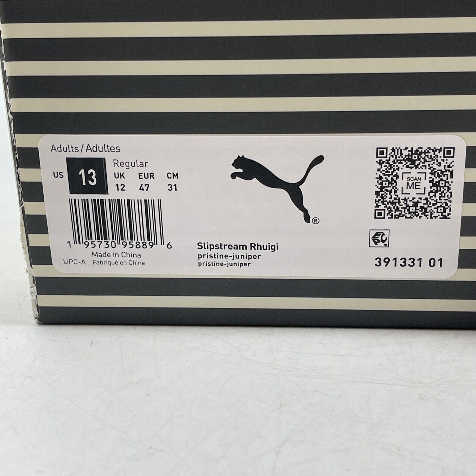 Size 13 - PUMA Rhuigi x Slipstream Pristine Juniper Tan Green (391331-01)