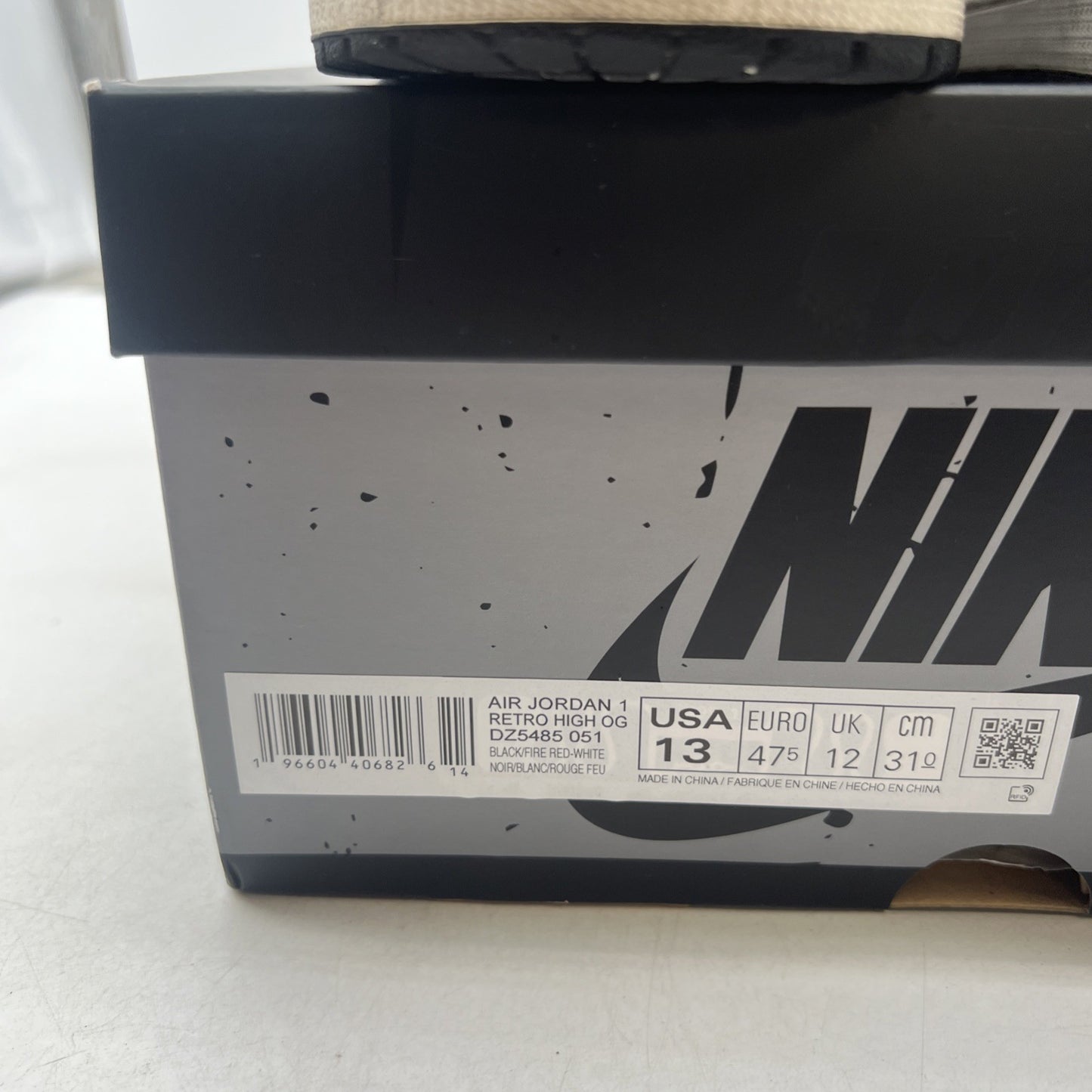 Size 13 - Air Jordan 1 Retro OG High Washed Black (DZ5485-051)