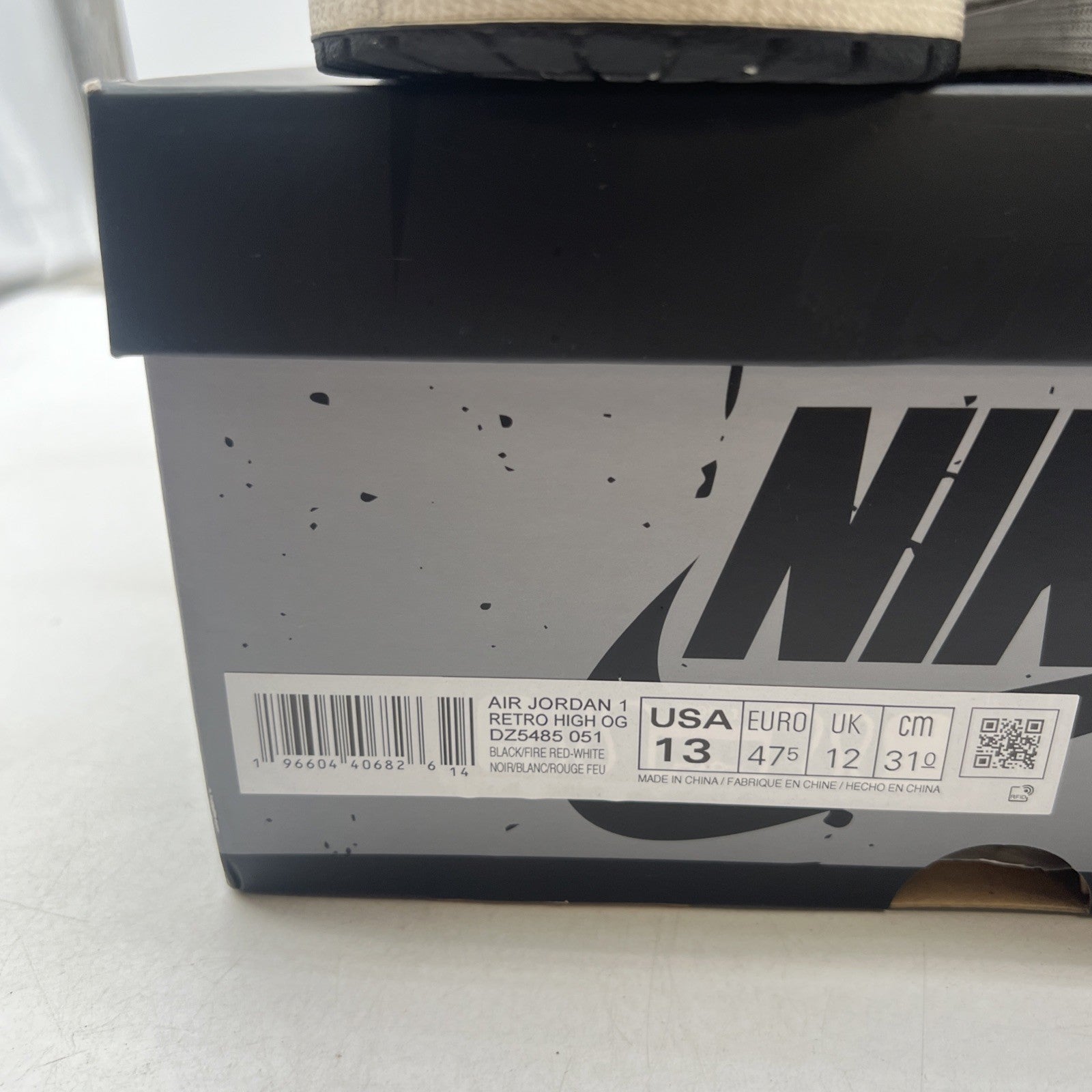 Size 13 - Air Jordan 1 Retro OG High Washed Black (DZ5485-051)