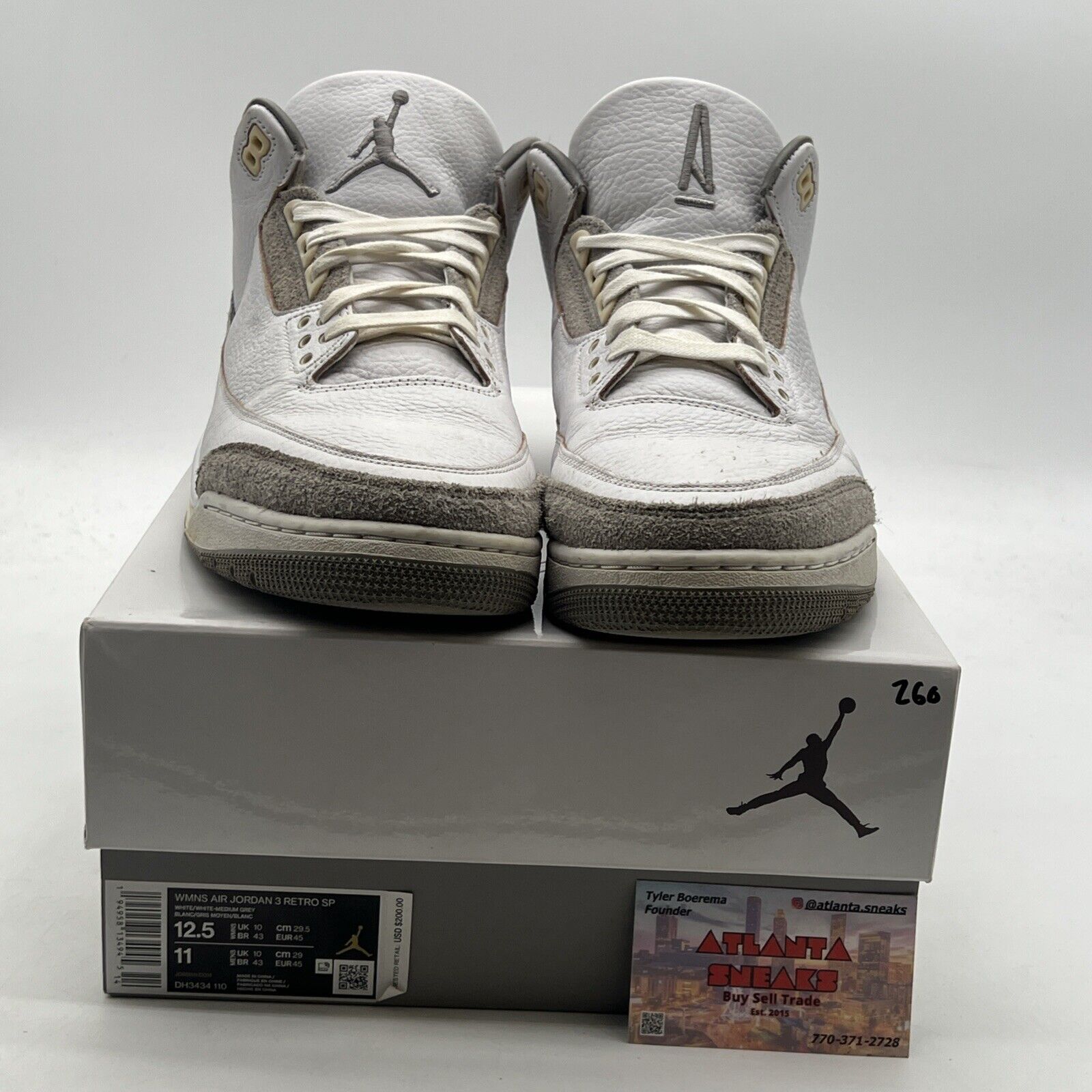 Size 12.5 - Air Jordan 3 Retro SP x A Ma Maniere Low Raised By Women W