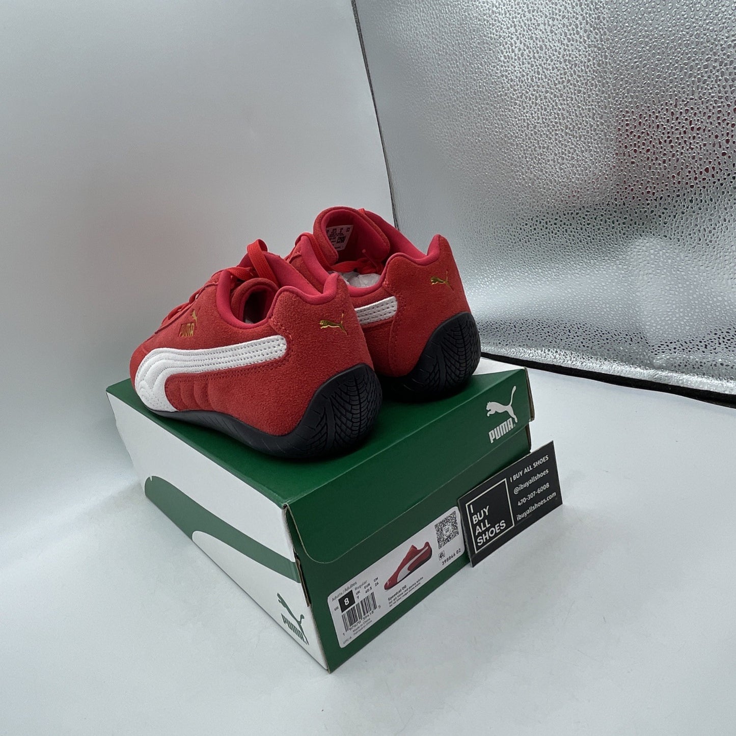 Size 8 - PUMA Speedcat OG Red White Black Suede (398846-02)